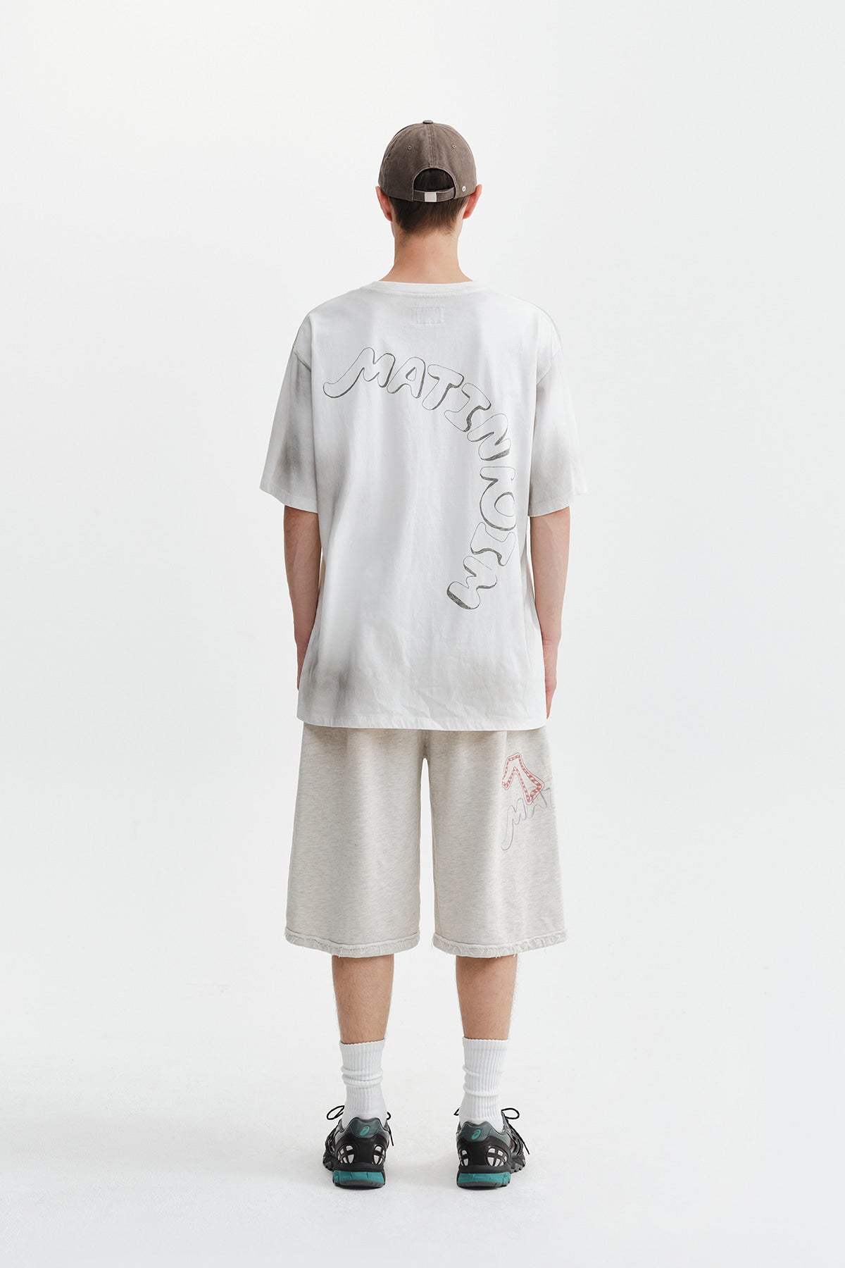 Matin Kim - Vintage Graffiti Logo Top (White) product image 9 | TRAB K-Fashion Australia