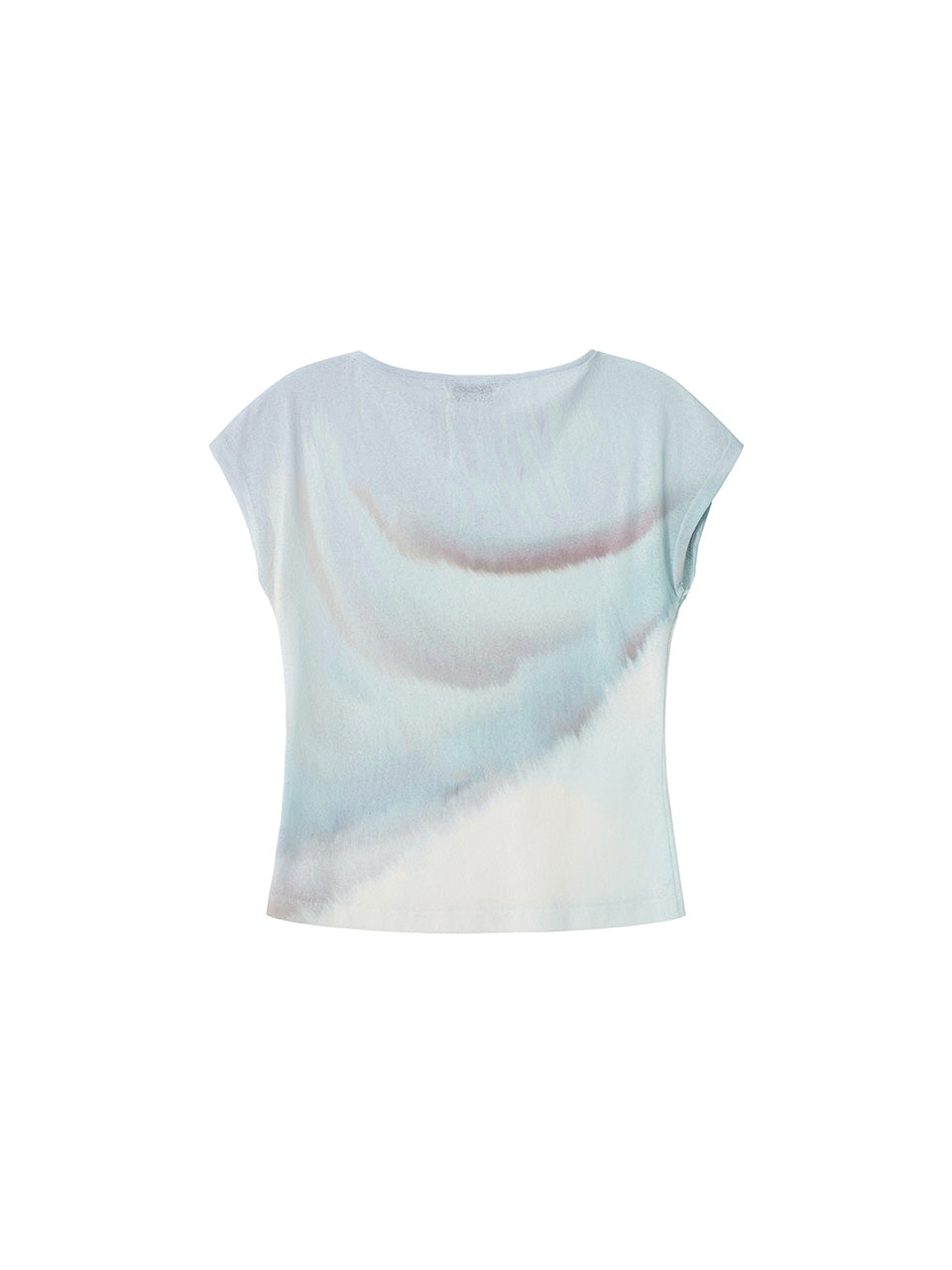 Kijun - [Ships 29 June] Print Cap Sleeve Top (Sky Blue) product image 10 | TRAB K-Fashion Australia