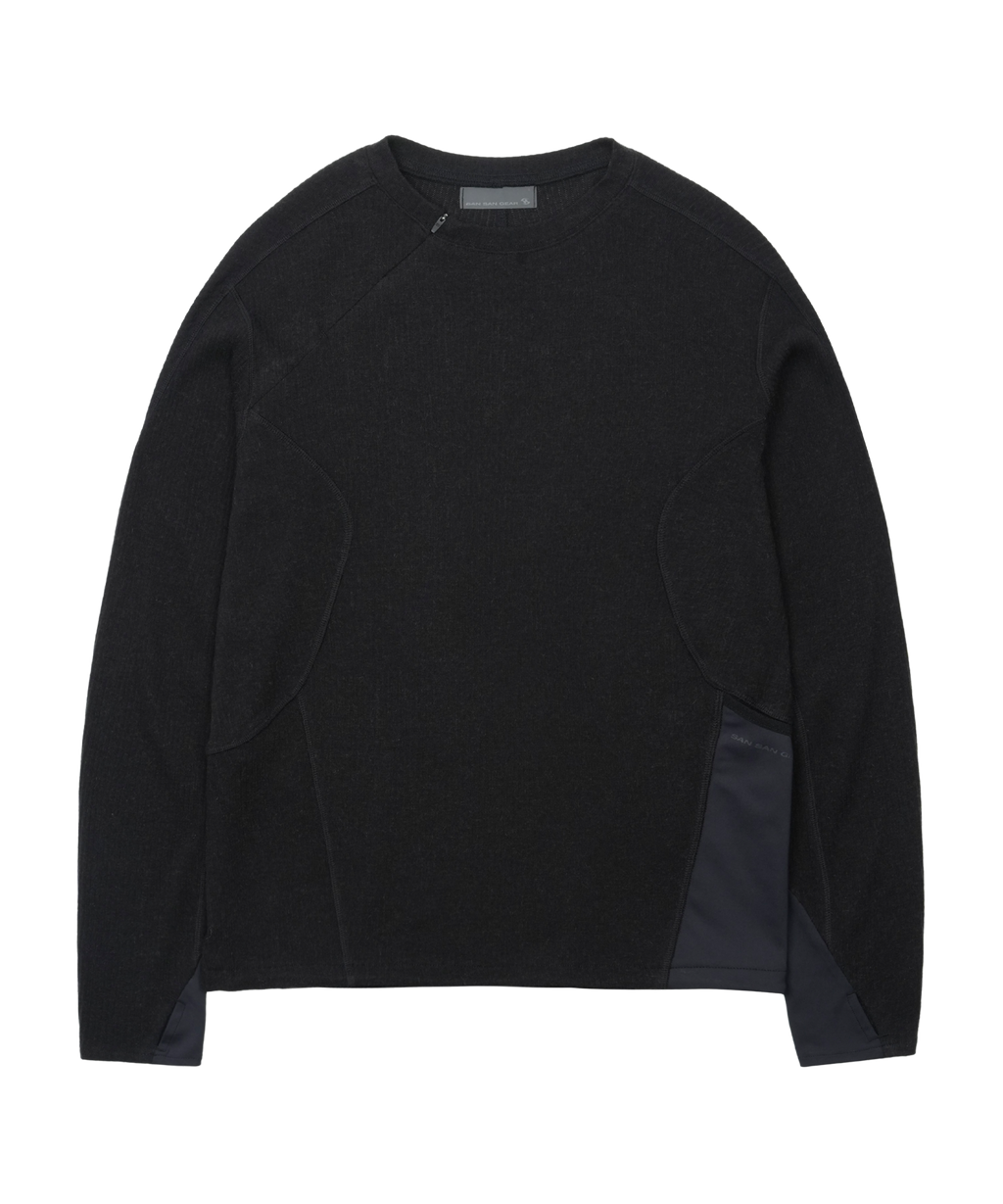 San San Gear - Ribbed Long Sleeves (Black) product image 4 | TRAB K-Fashion Australia