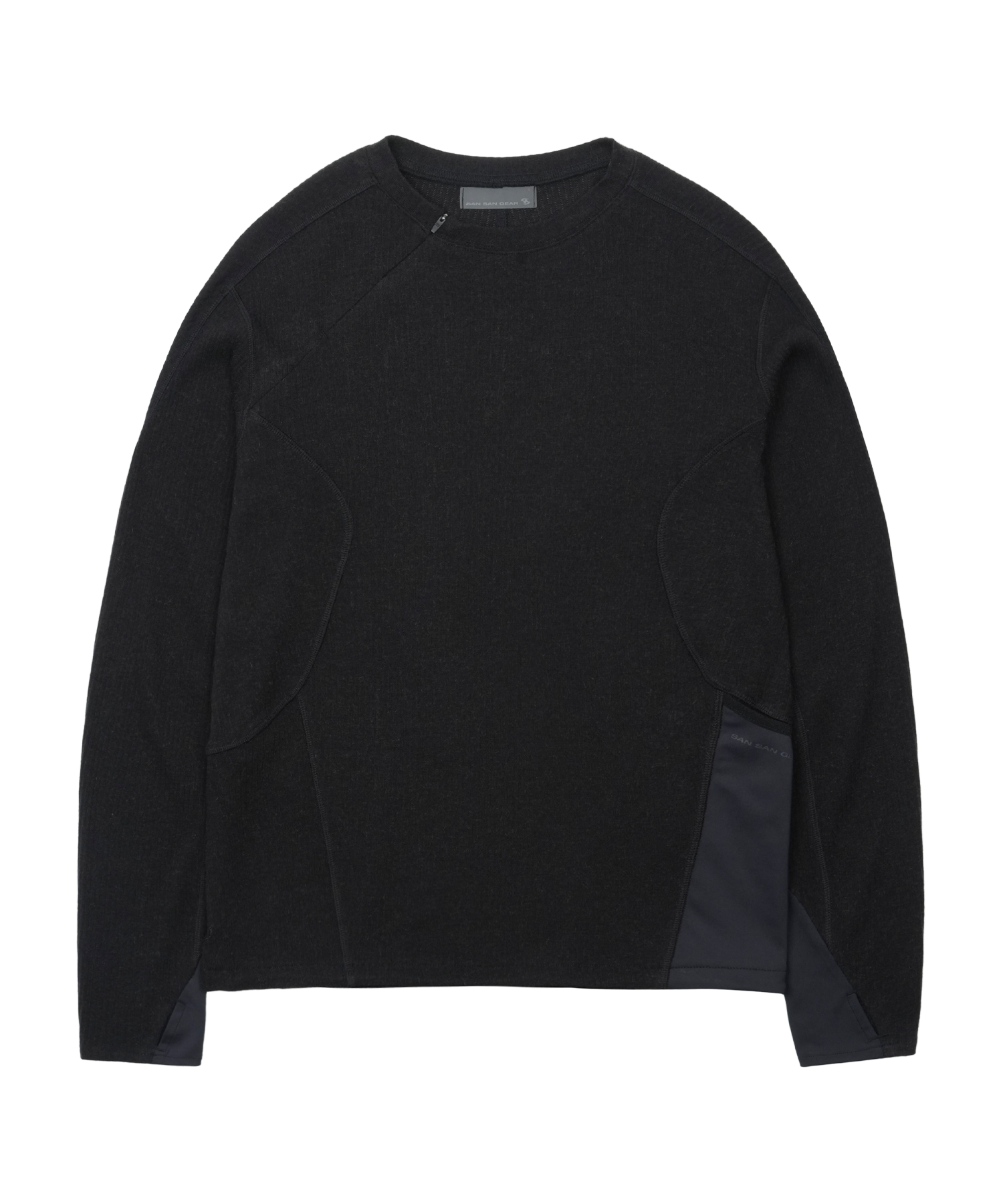 San San Gear - Ribbed Long Sleeves (Black) product image 4 | TRAB K-Fashion Australia
