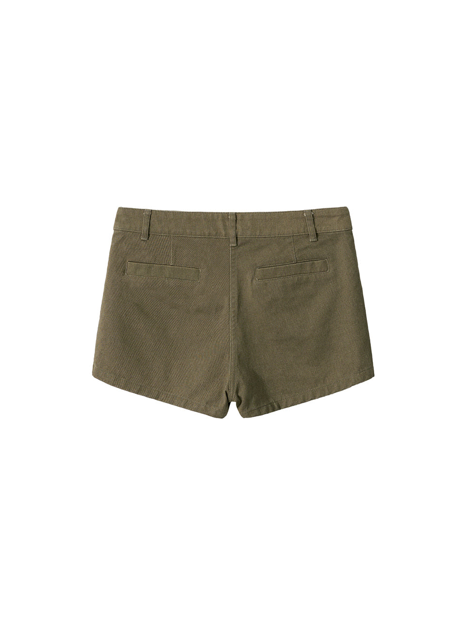 Kijun - Pocketed Mini Shorts (Khaki) product image 8 | TRAB K-Fashion Australia