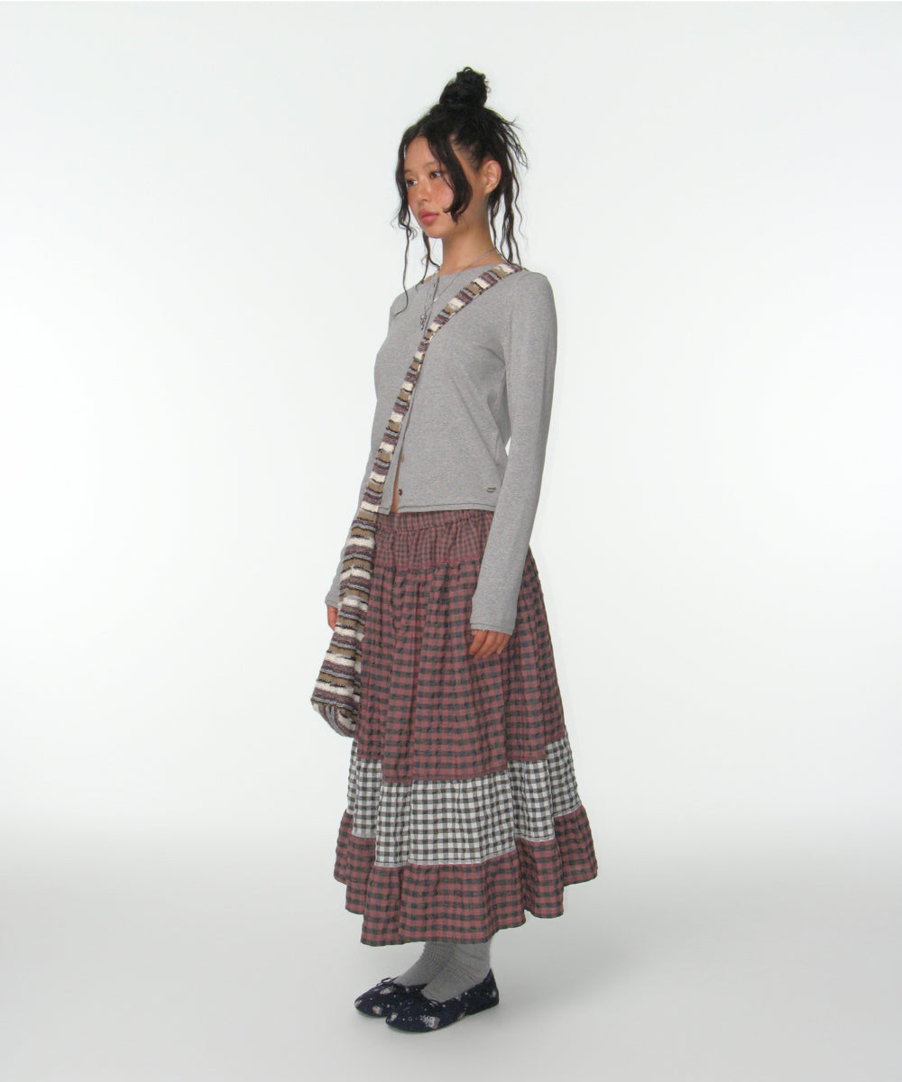 Coyseio - Mori Check Skirt (Pink) product image 13 | TRAB K-Fashion Australia