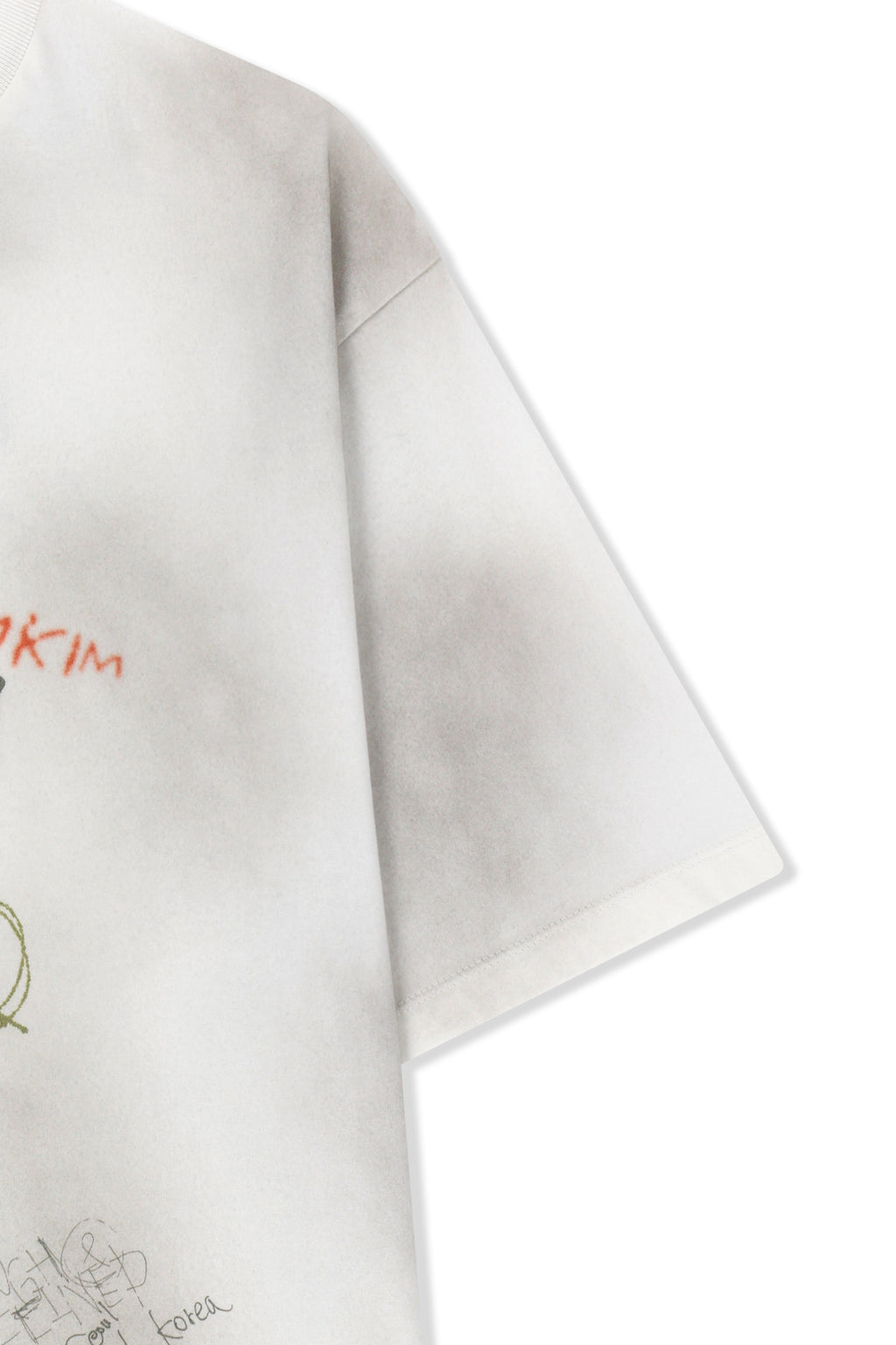 Matin Kim - Vintage Graffiti Logo Top (White) product image 4 | TRAB K-Fashion Australia