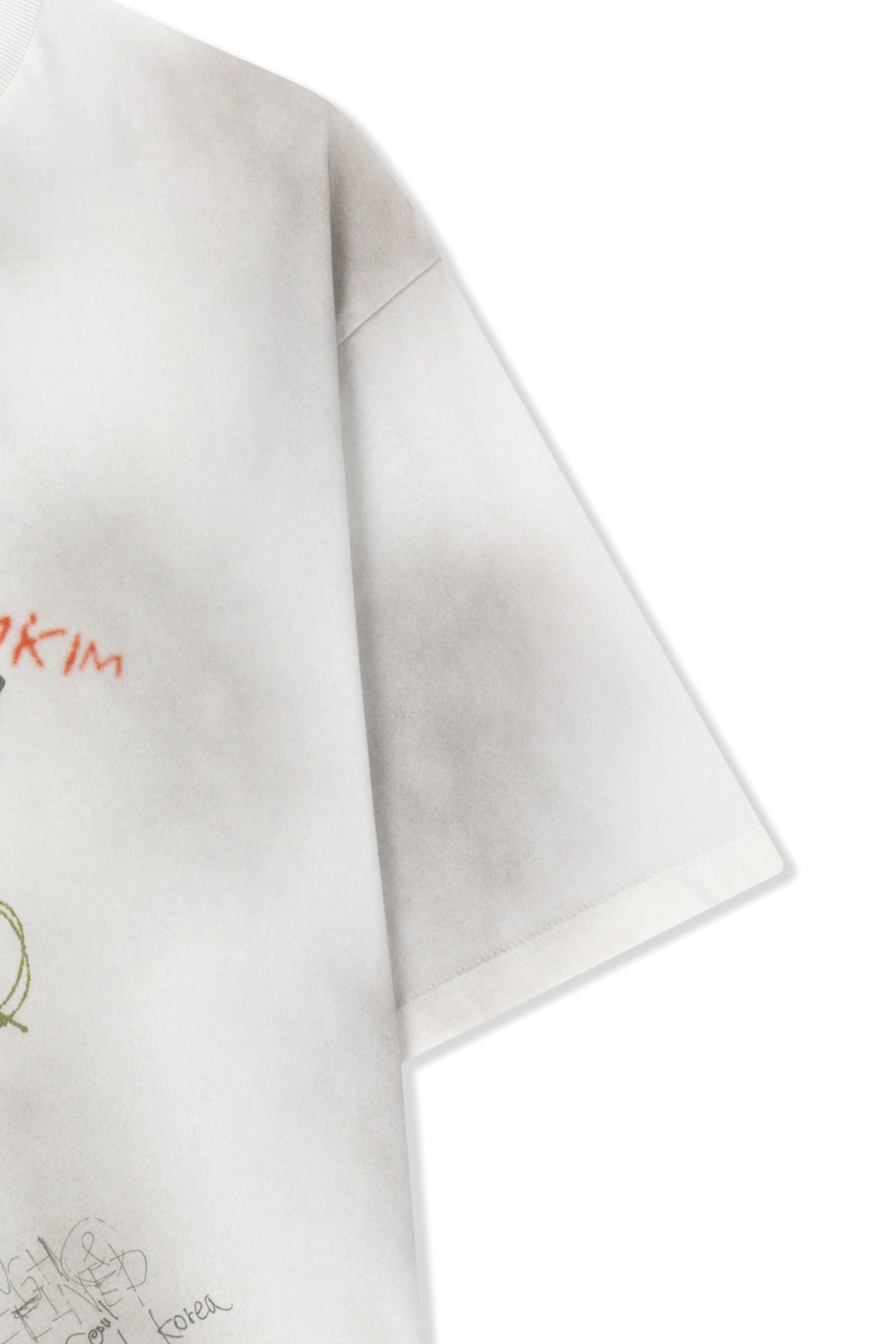 Matin Kim - Vintage Graffiti Logo Top (White) product image 4 | TRAB K-Fashion Australia
