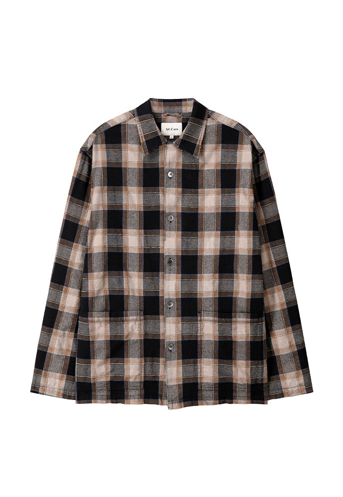 Art if acts - Oriental Check Two Pocket Jacket (Seaside) product image 8 | TRAB K-Fashion Australia