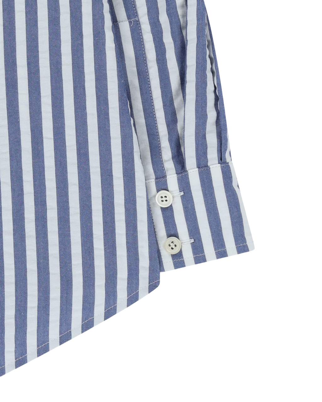 Kimhe Kim - Stripped Label Shirt (Blue) product image 13 | TRAB K-Fashion Australia