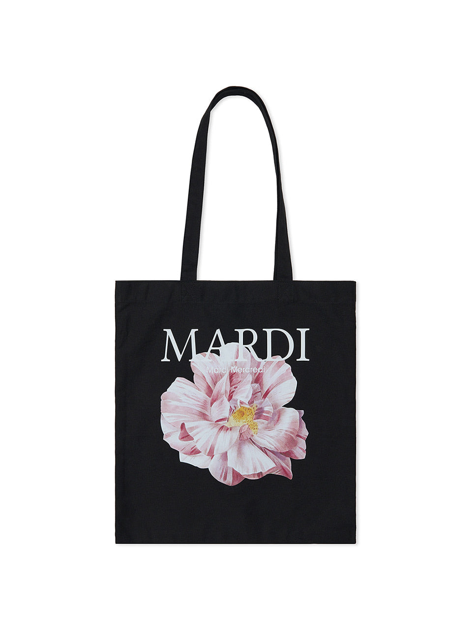 Mardi Mercredi - Canvas Bag Roses 01 (Black) product image 1 | TRAB K-Fashion Australia