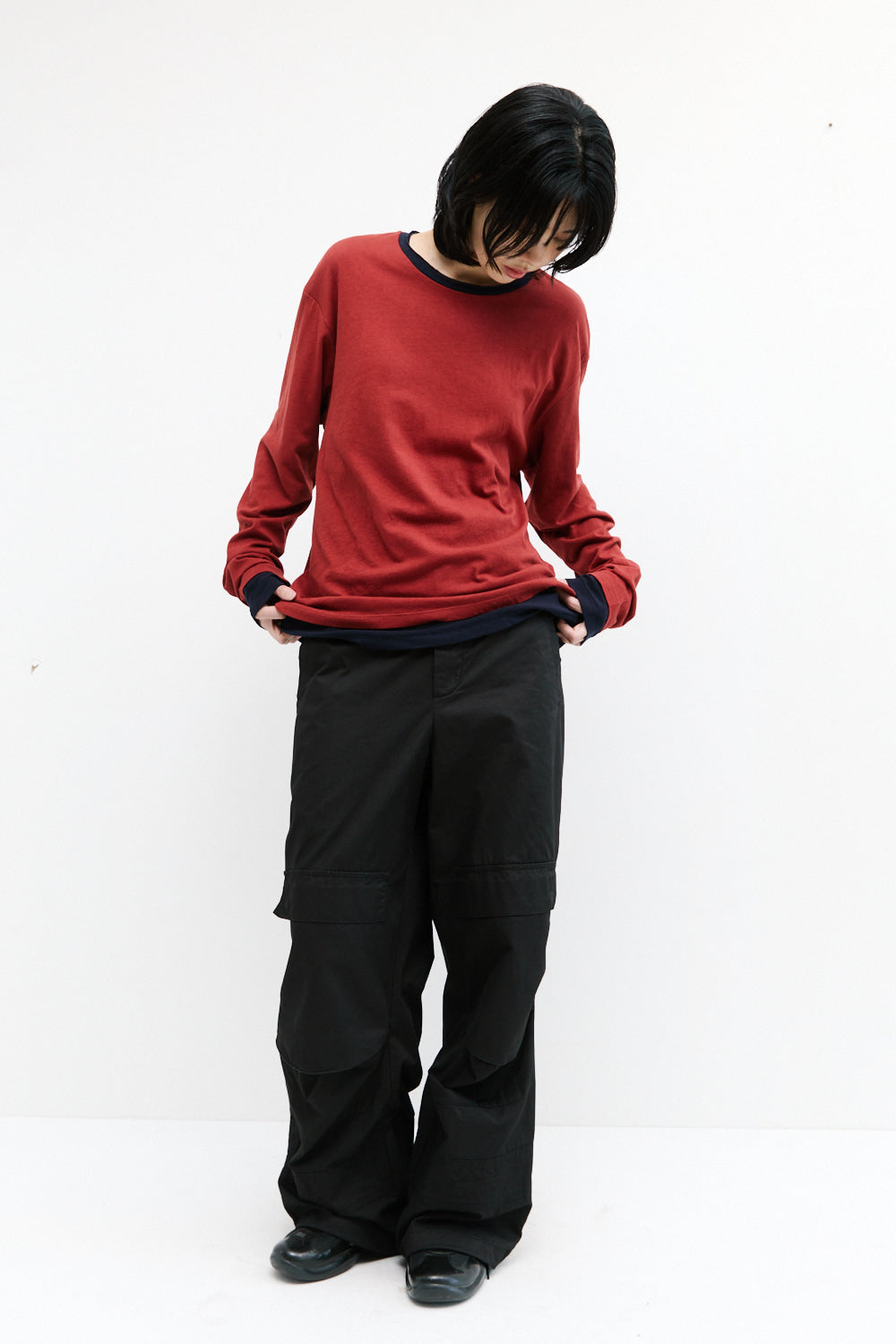 Hatchingroom - Two Face Ringer Tee (Red/Navy) product image 7 | TRAB K-Fashion Australia