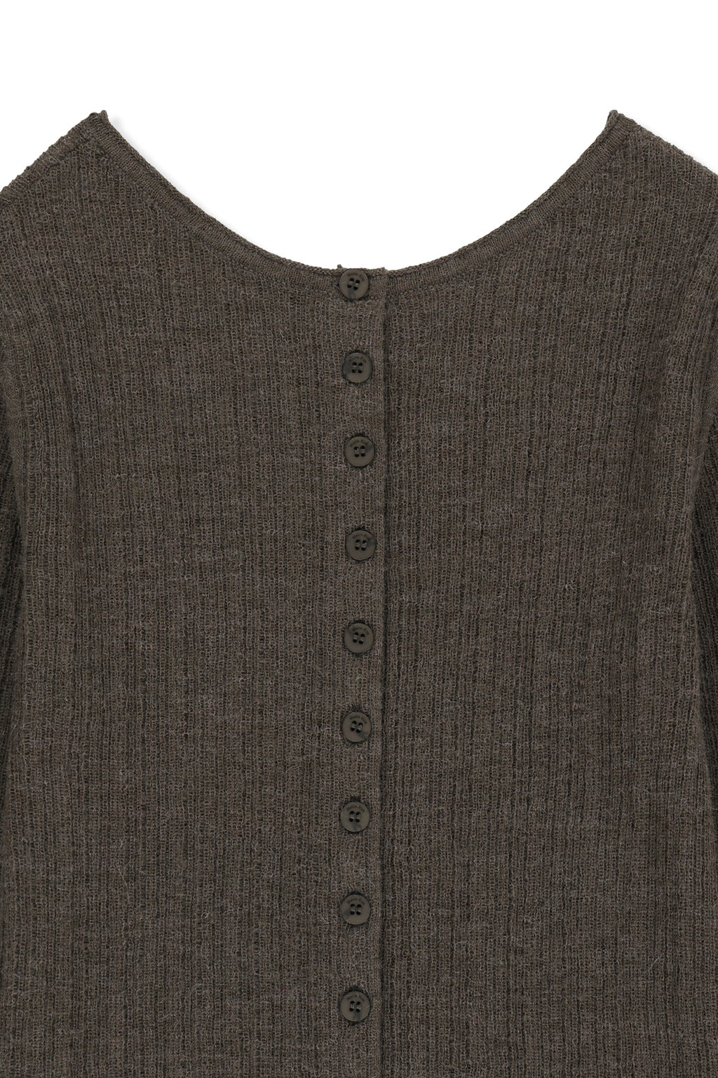 Matin Kim - Two Way Texture Knit Top (Khaki Brown) product image 3 | TRAB K-Fashion Australia