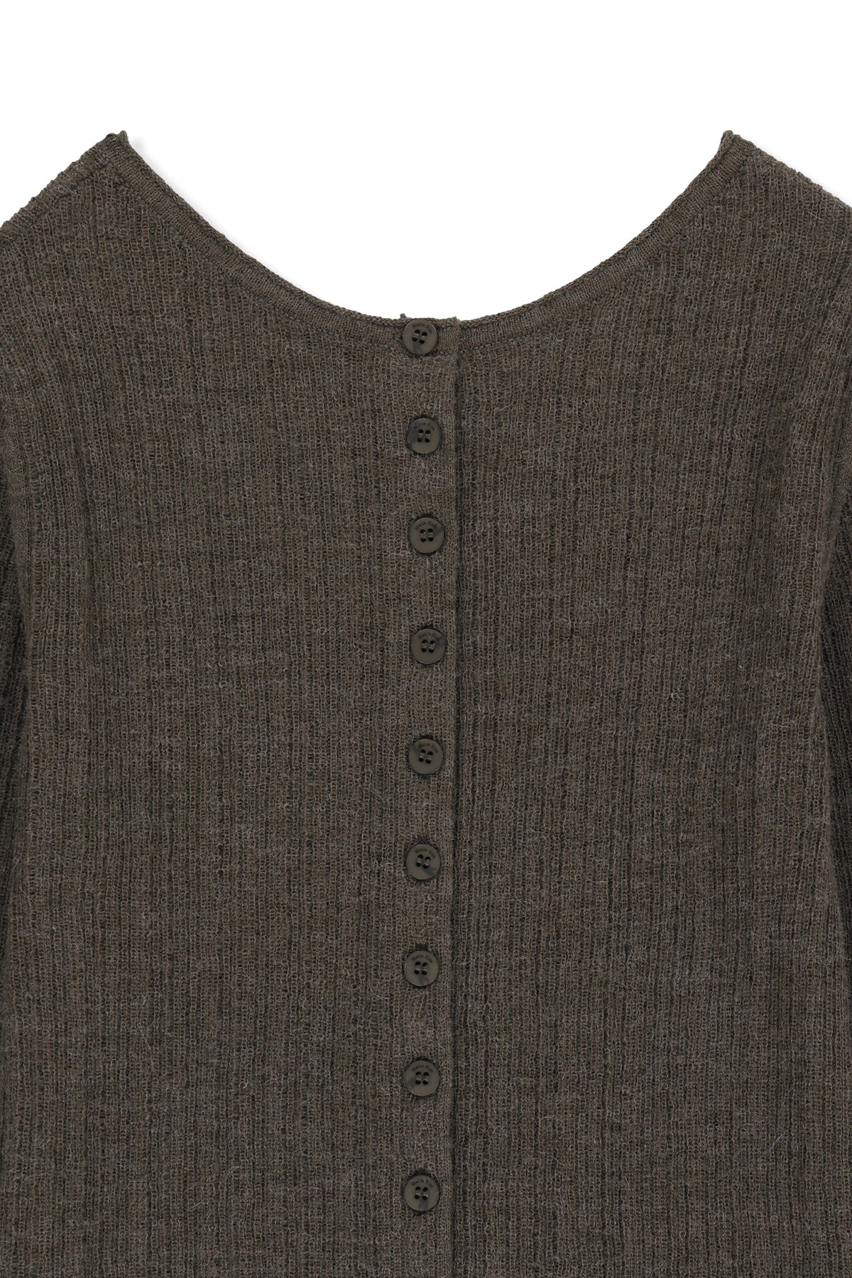 Matin Kim - Two Way Texture Knit Top (Khaki Brown) product image 3 | TRAB K-Fashion Australia