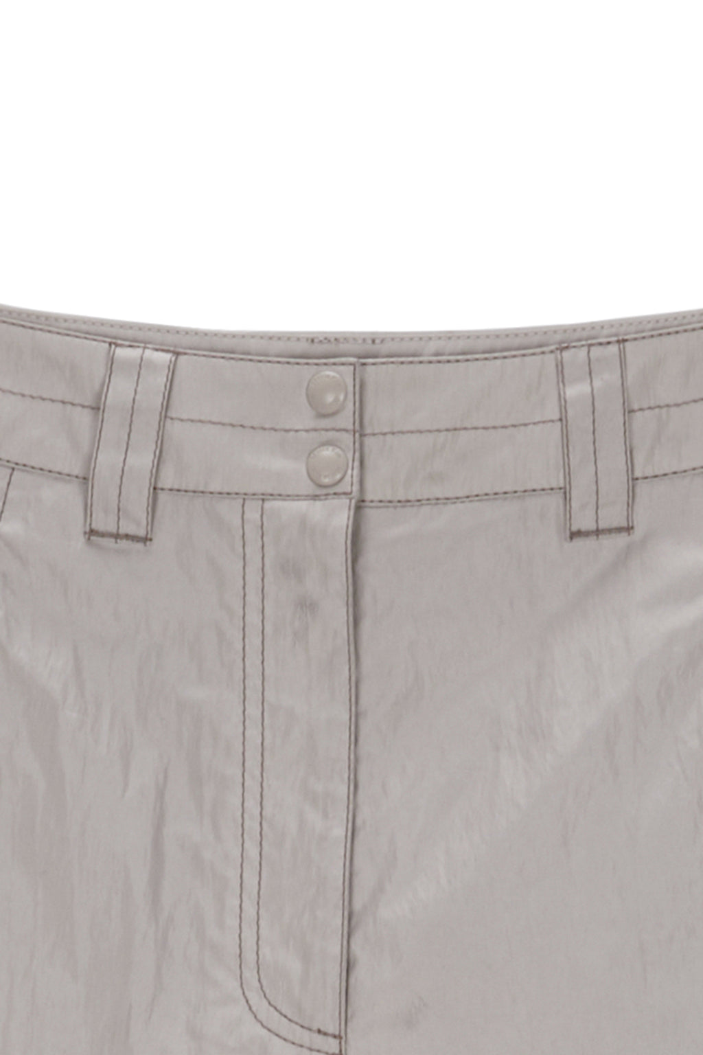 Matin Kim - Loose Pocket Nylon Pants (Beige) product image 3 | TRAB K-Fashion Australia