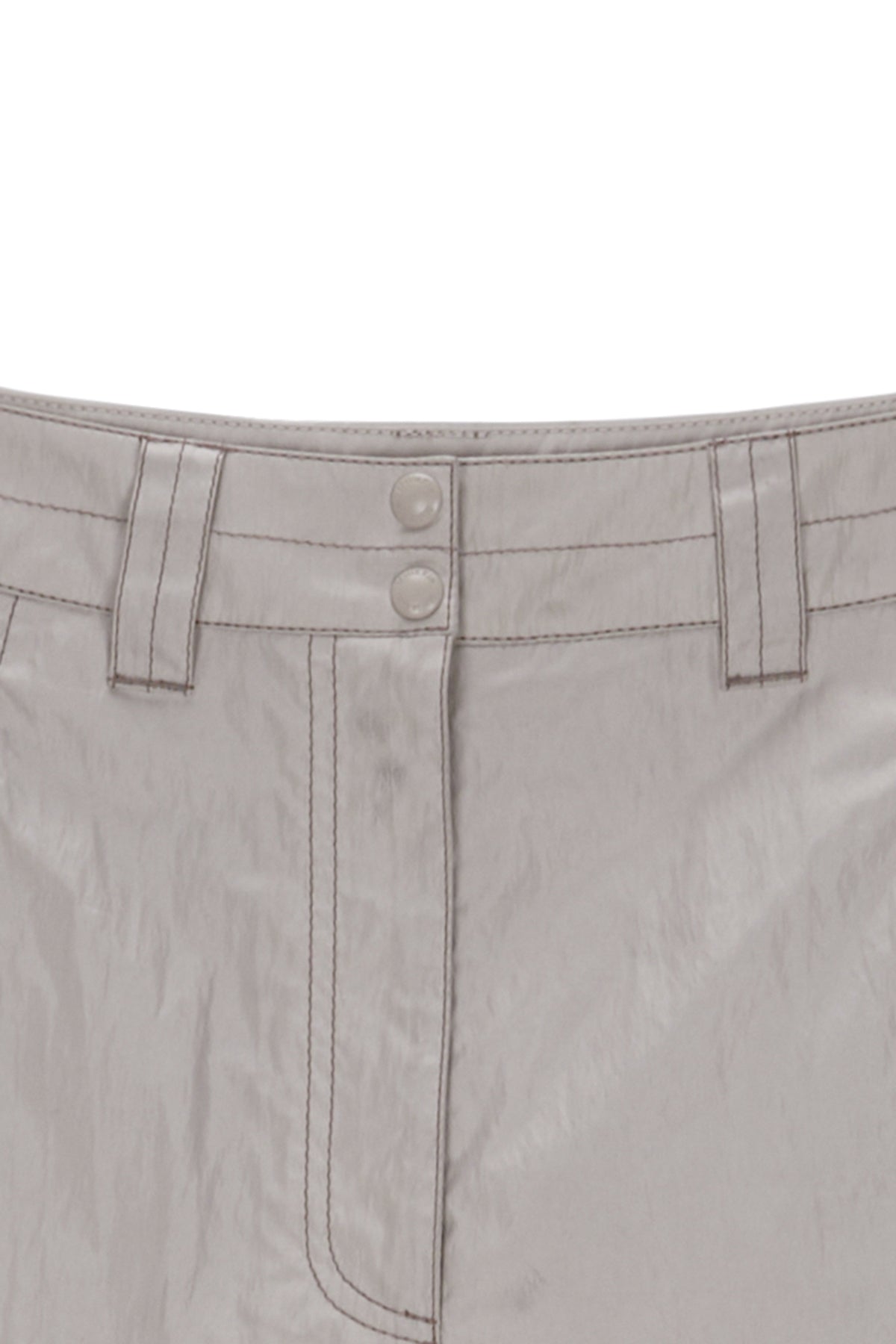 Matin Kim - Loose Pocket Nylon Pants (Beige) product image 3 | TRAB K-Fashion Australia