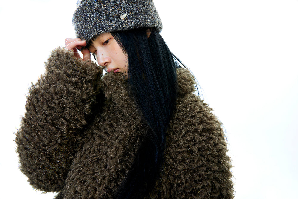 Coyseio - Hairy Fur Jacket (Brown) product image 5 | TRAB K-Fashion Australia