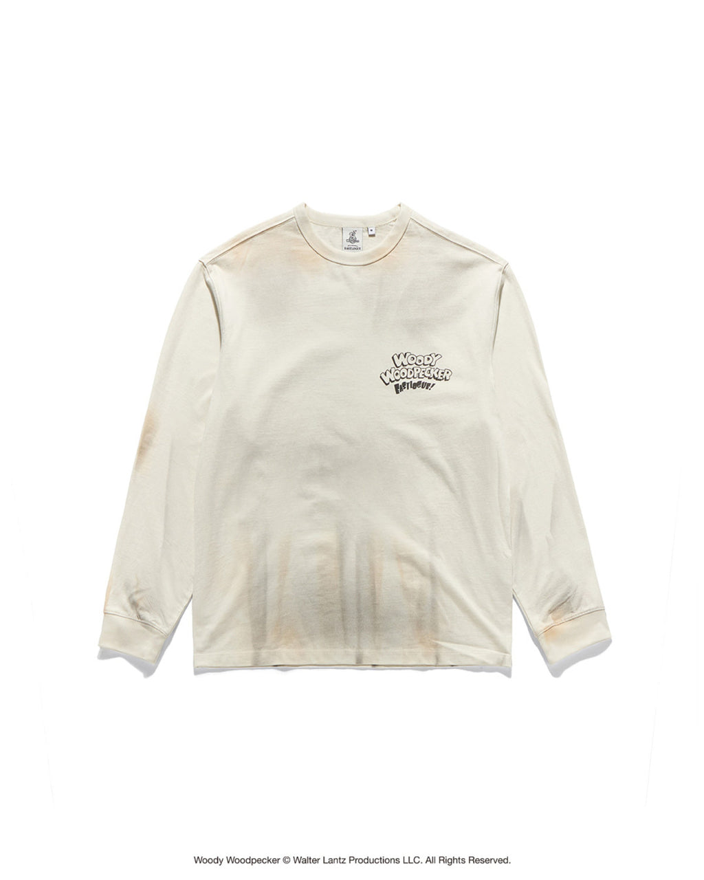 Eastlogue - Weakened Woody Printing L.s T-shirts (Cream) product image 1 | TRAB K-Fashion Australia
