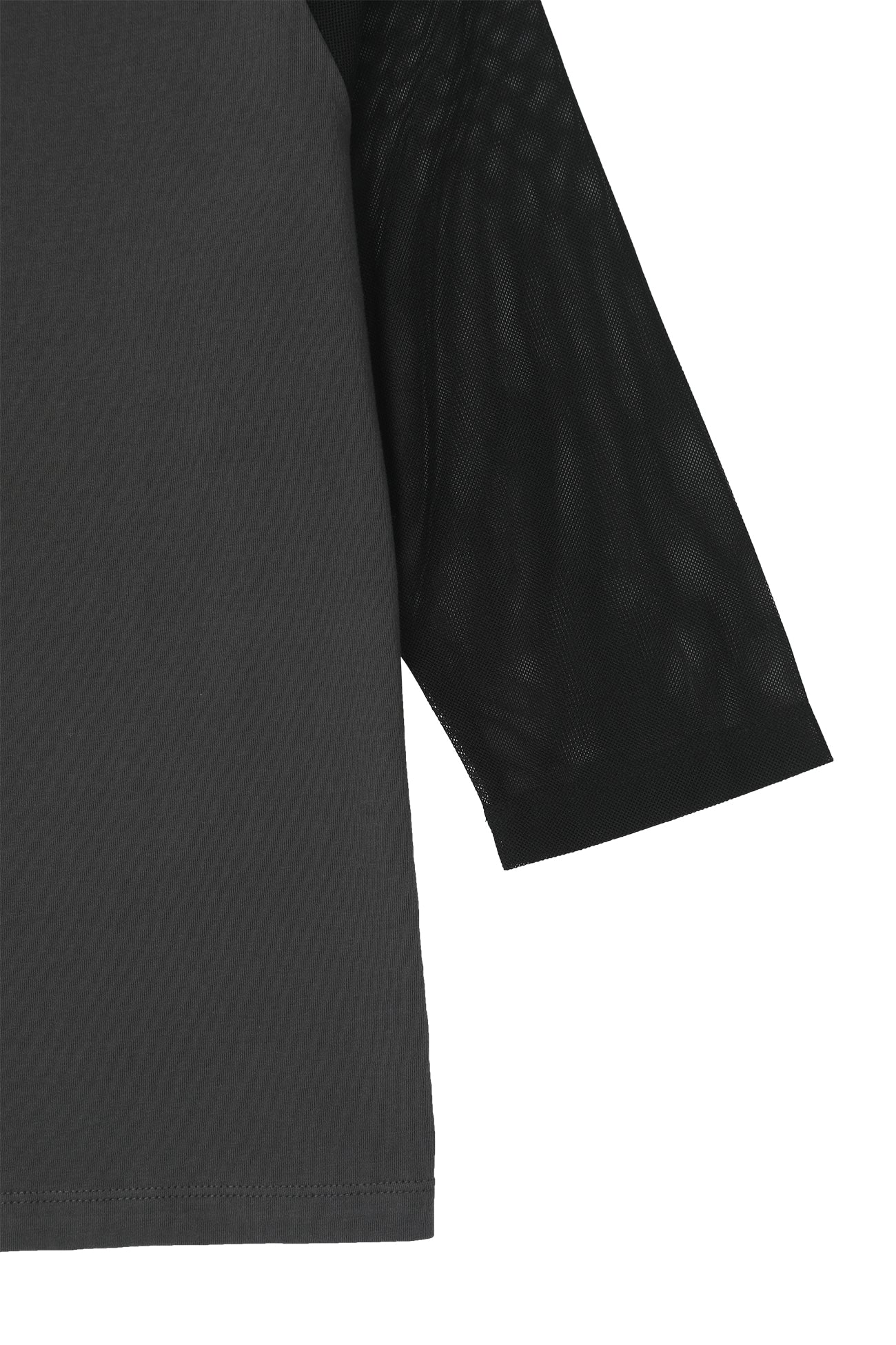 Deinet - Mesh Contrast Raglan Half Sleeve (Charcoal) product image 11 | TRAB K-Fashion Australia