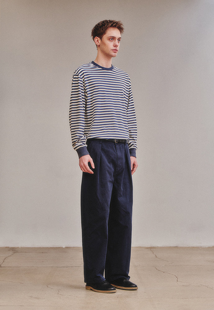 Art if acts - One Tuck Chino Pants (Dark Navy) product image 4 | TRAB K-Fashion Australia