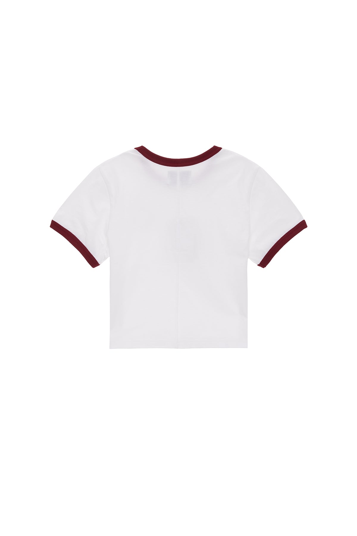 Matin Kim - Circle Logo Ringer Crop Top (Red) product image 2 | TRAB K-Fashion Australia