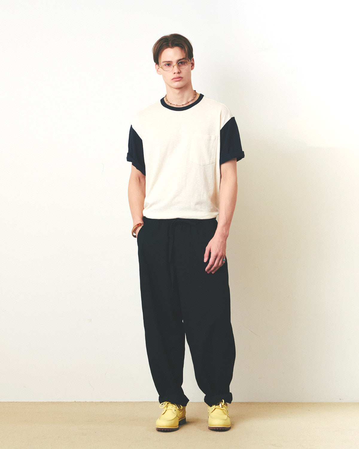 Eastlogue - Lounger Curved Easy Pants (Black) product image 1 | TRAB K-Fashion Australia