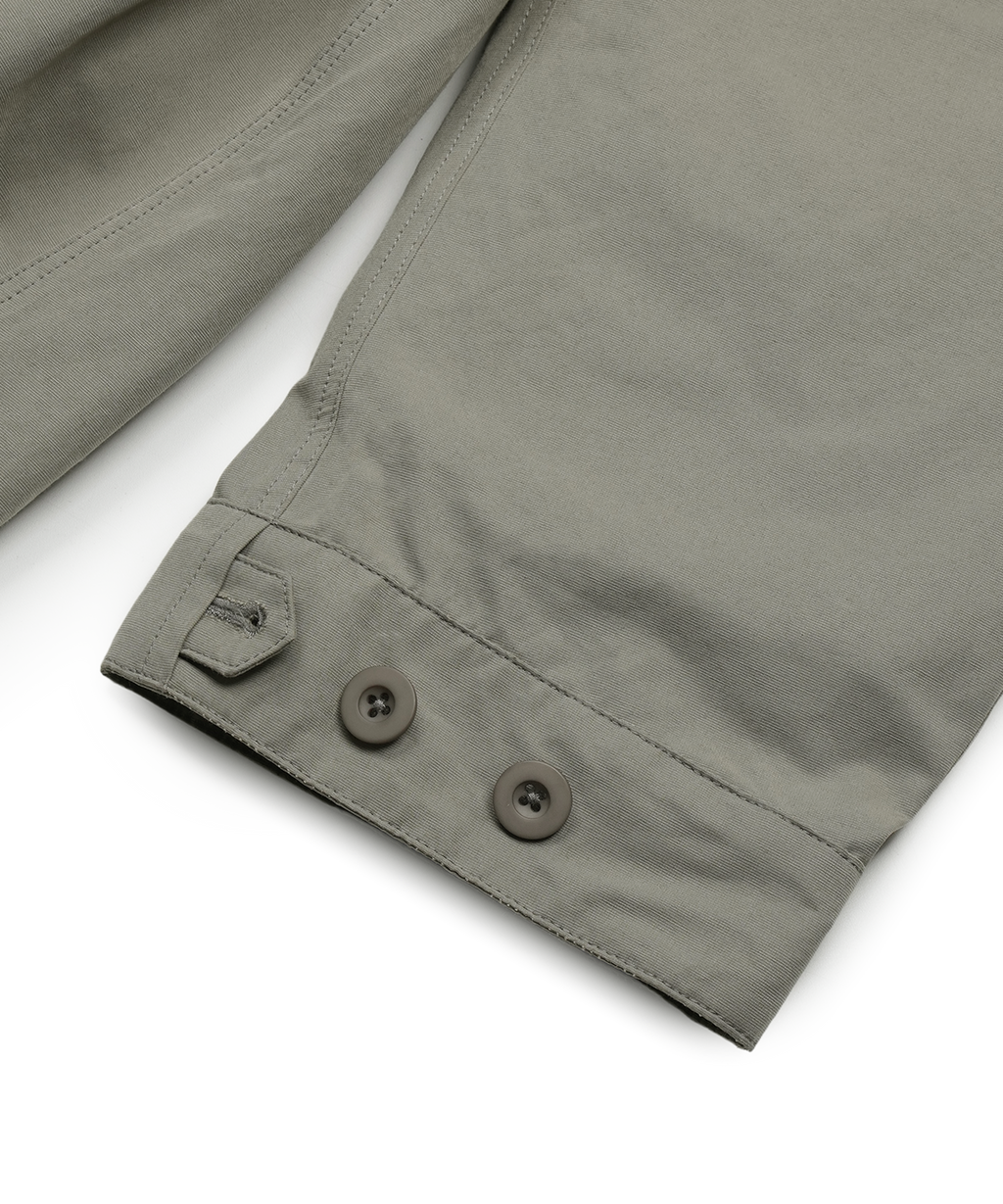 Zipper Field Parka (Grey Beige)