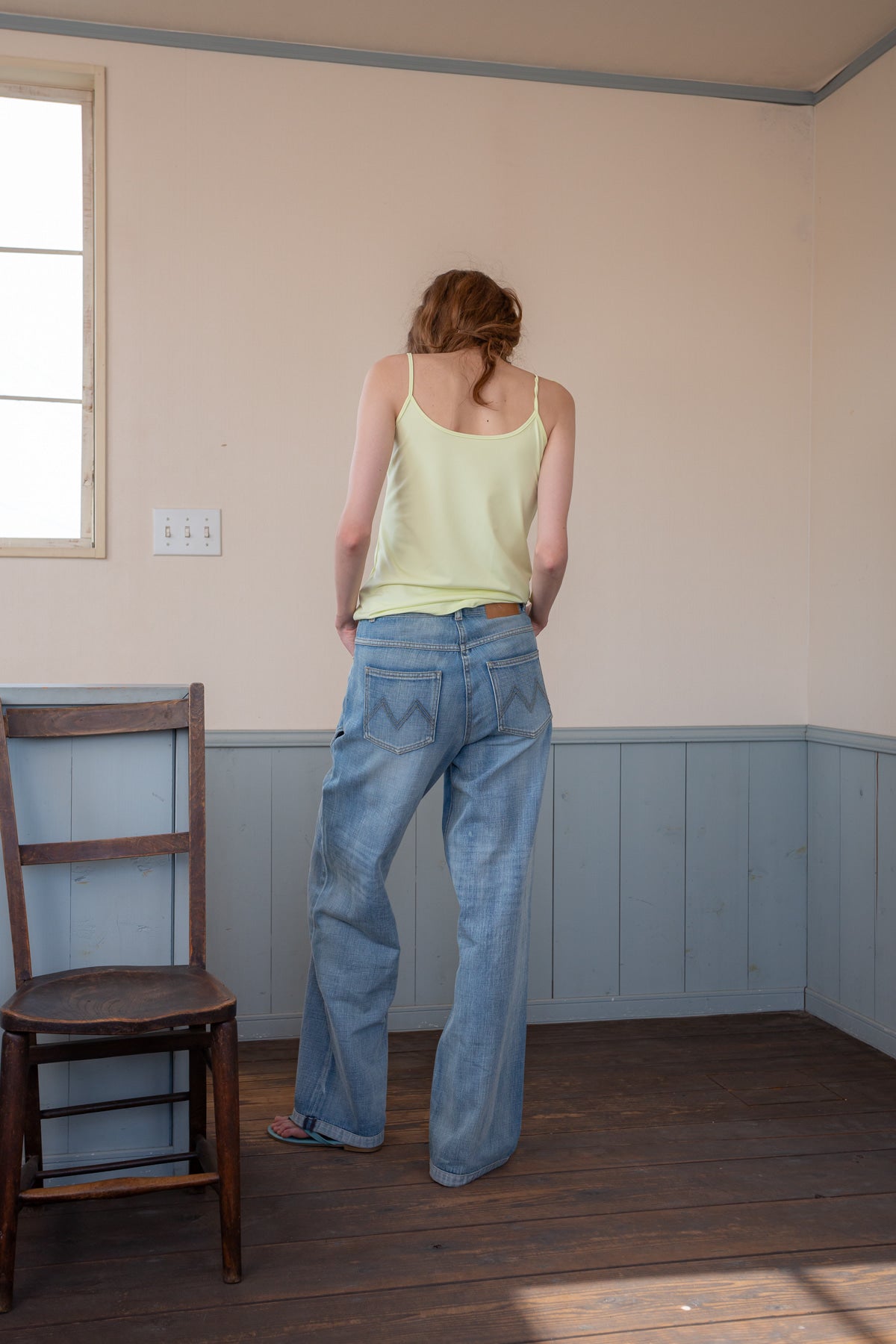 Matin Kim - String Halter Neck Tank Top (Light Yellow) product image 8 | TRAB K-Fashion Australia