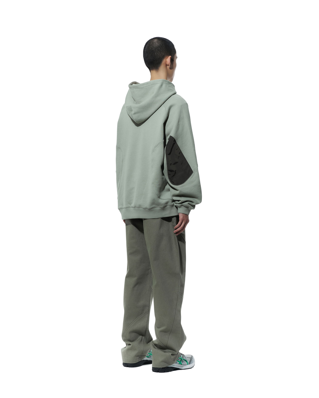 San San Gear - Nylon Pocket Hoodie (Light Green) product image 3 | TRAB K-Fashion Australia