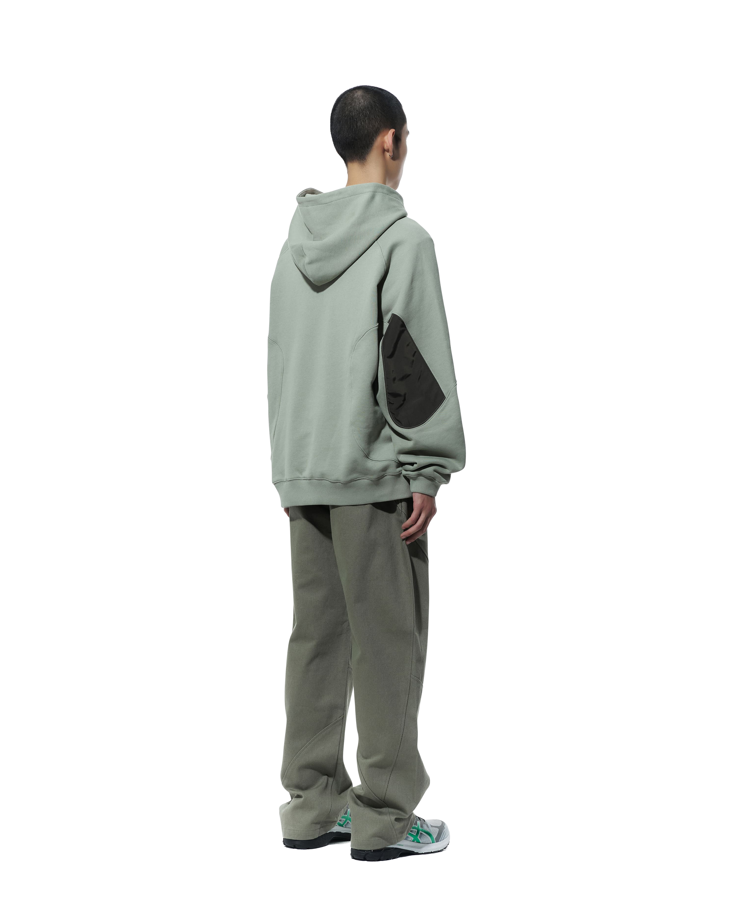 San San Gear - Nylon Pocket Hoodie (Light Green) product image 3 | TRAB K-Fashion Australia
