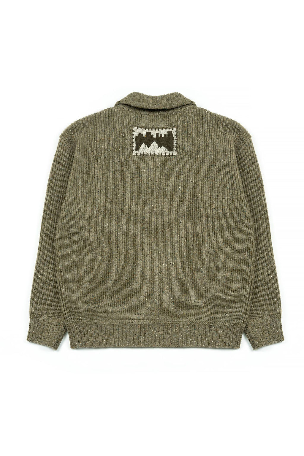 Ioedle - Building Forest Wool Blend Half Zip-Up Knit Pullover (Khaki) product image 3 | TRAB K-Fashion Australia