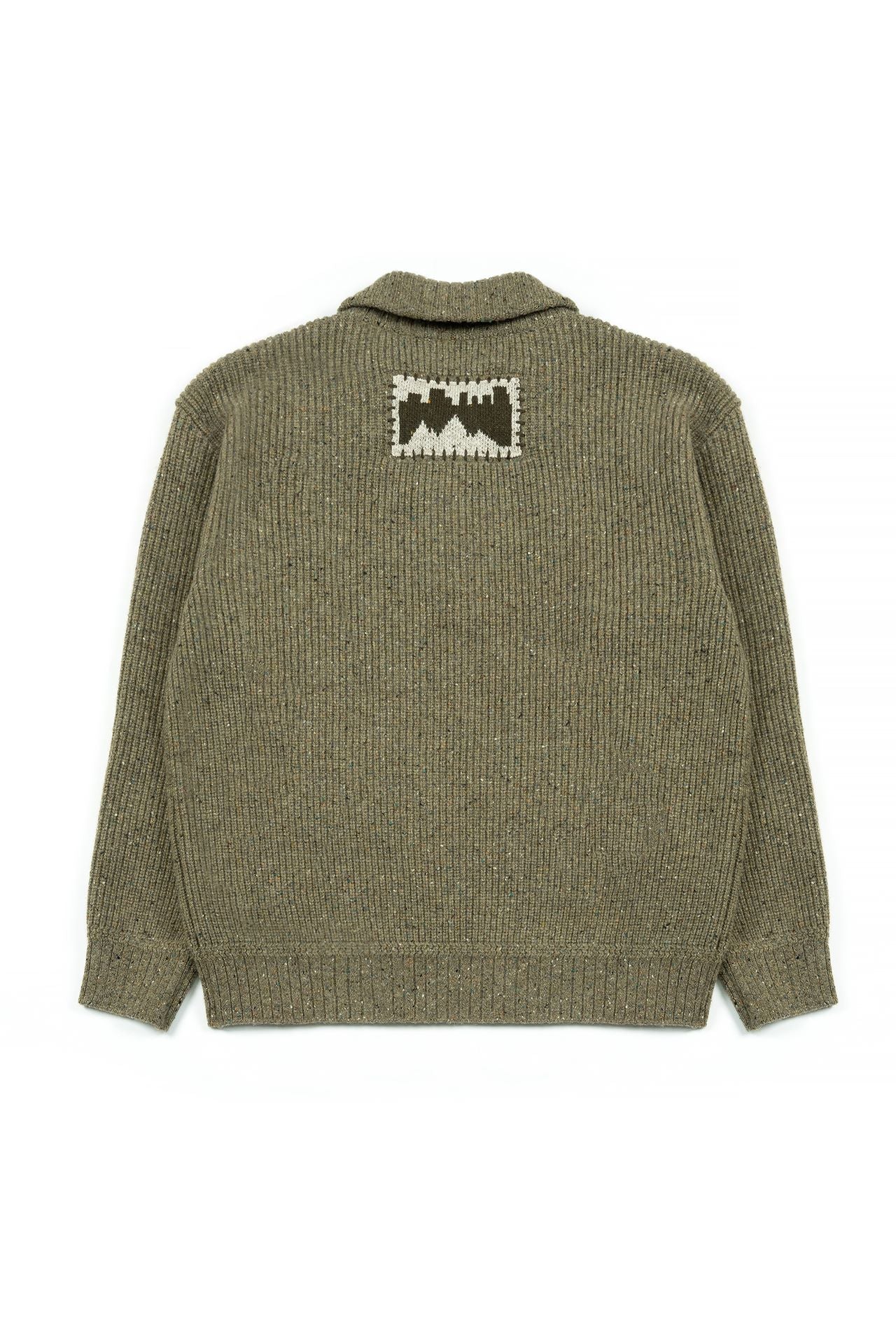 Ioedle - Building Forest Wool Blend Half Zip-Up Knit Pullover (Khaki) product image 3 | TRAB K-Fashion Australia