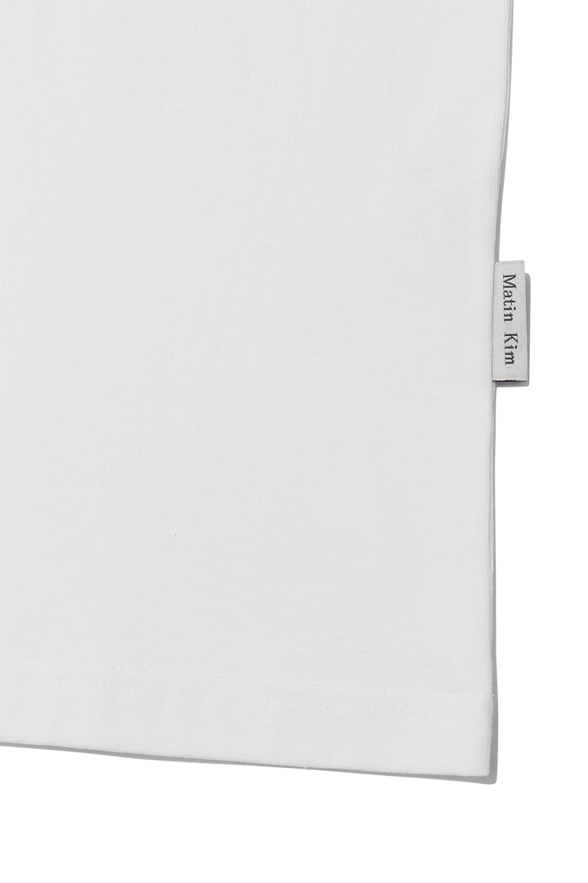 Matin Kim - Embroidery Small Logo Oversize Top (White) product image 4 | TRAB K-Fashion Australia