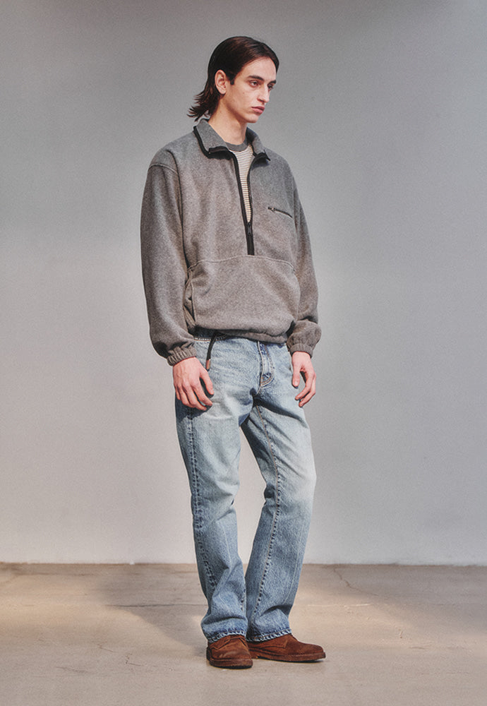Art if acts - Fleece Half Zip Pullover (Grey) product image 4 | TRAB K-Fashion Australia