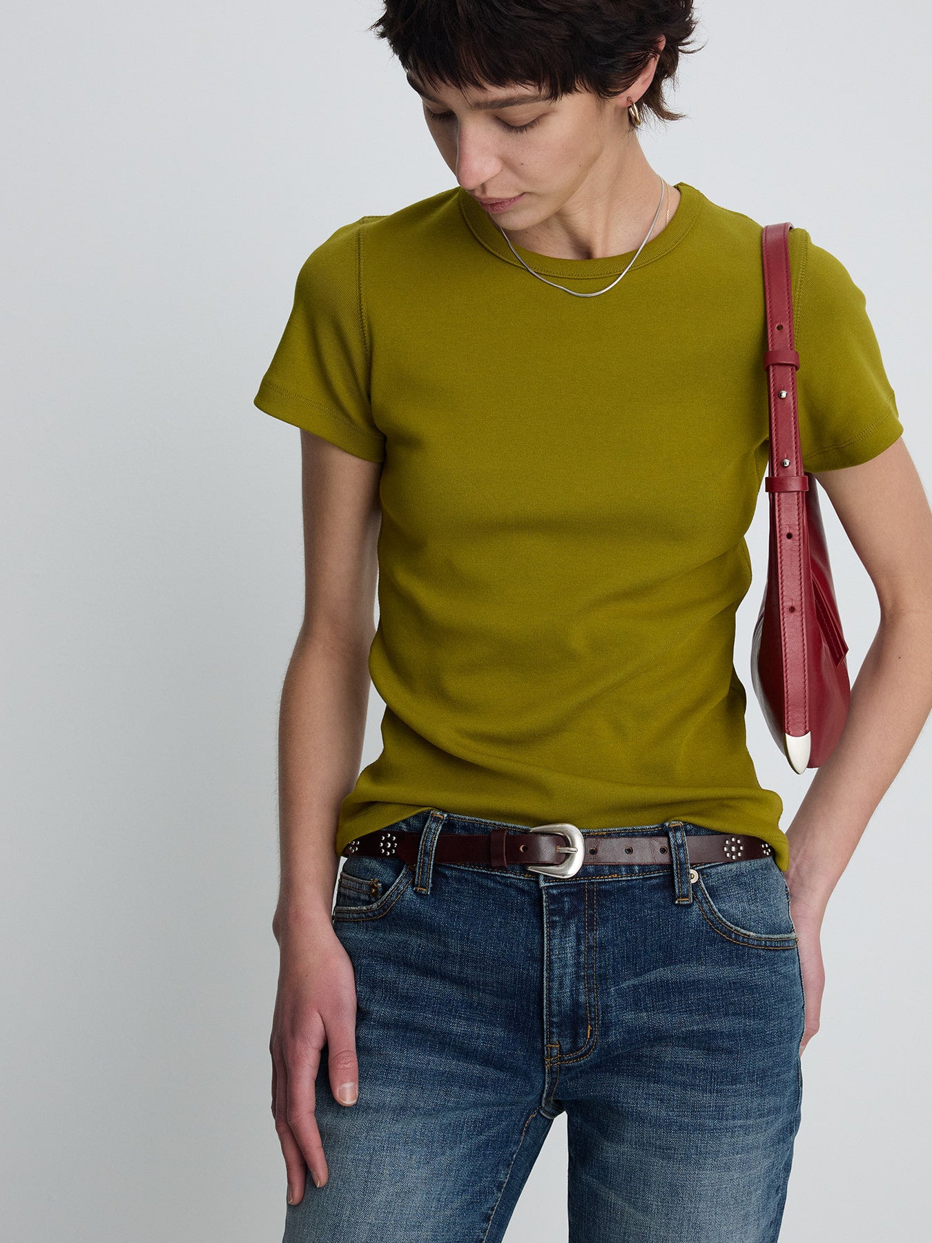 Tonywack - Low-Rise Denim Bootcut Trousers (Washed Mid Blue) product image 8 | TRAB K-Fashion Australia