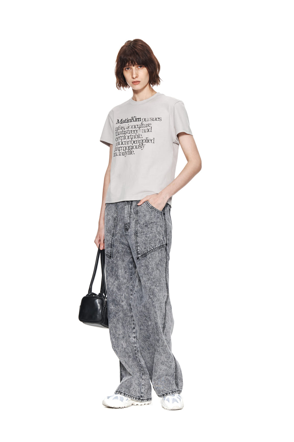 Matin Kim - Rivet Point Denim Pants (Black) product image 9 | TRAB K-Fashion Australia