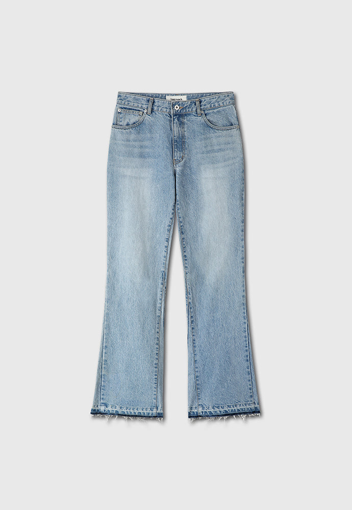 Tonywack - Flared Reconstructed Denim Jeans (Washed Light Blue) product image 6 | TRAB K-Fashion Australia
