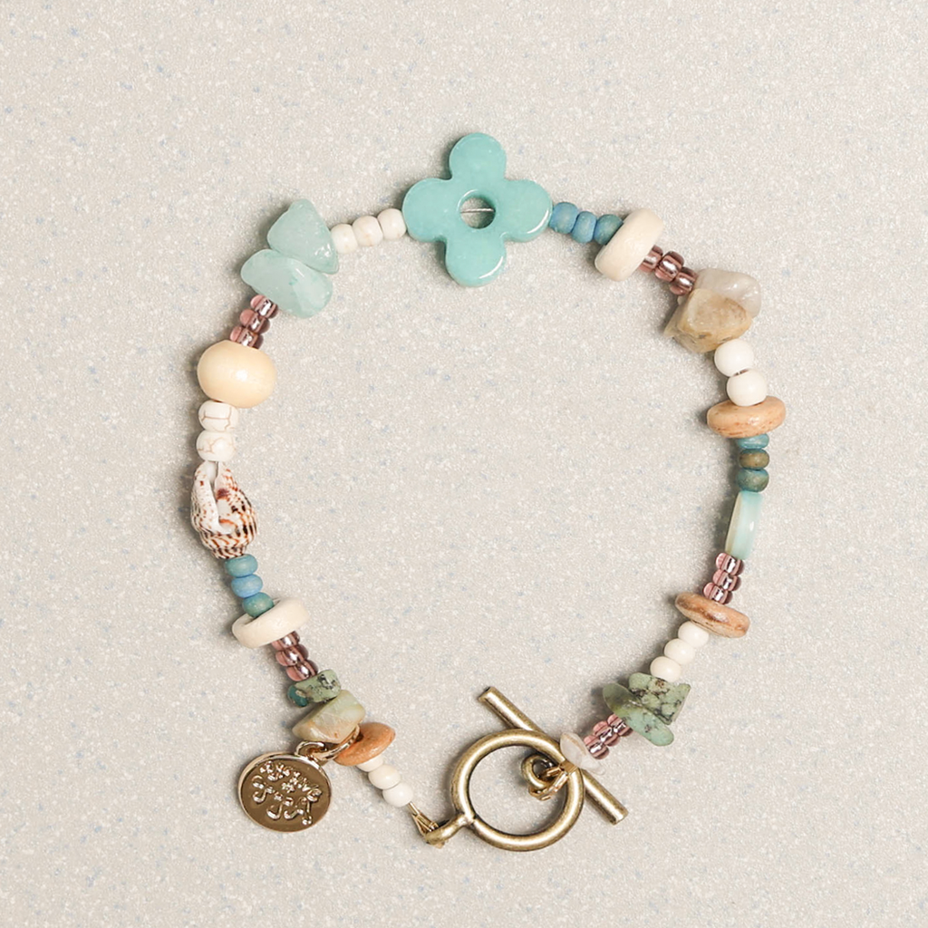 Towtow Archive - Clover Symbol Bracelet Turquoise (OC) product image 2 | TRAB K-Fashion Australia