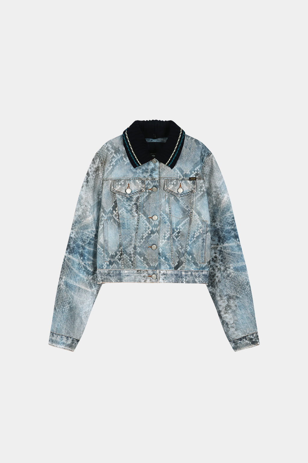 Andersson Bell - Python Fade Denim Printed Jacket (Blue) product image 9 | TRAB K-Fashion Australia