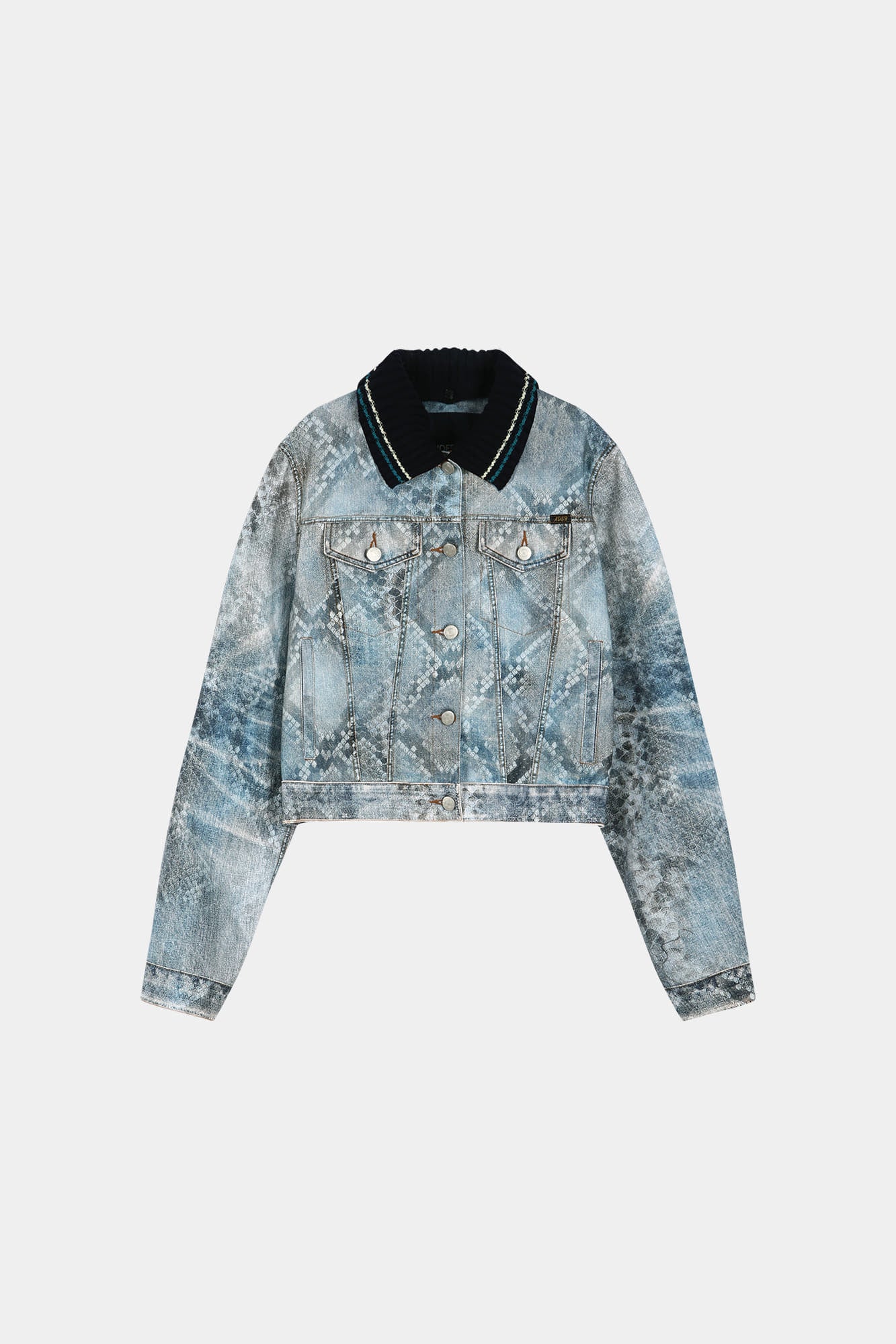 Andersson Bell - Python Fade Denim Printed Jacket (Blue) product image 9 | TRAB K-Fashion Australia