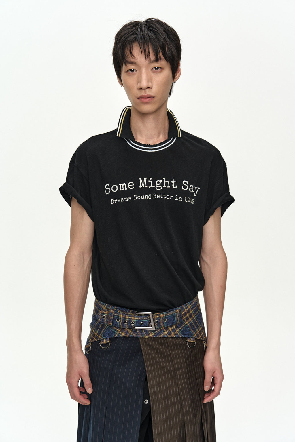 Andersson Bell - Brit Layered Collar T-Shirt (Black) product image 8 | TRAB K-Fashion Australia