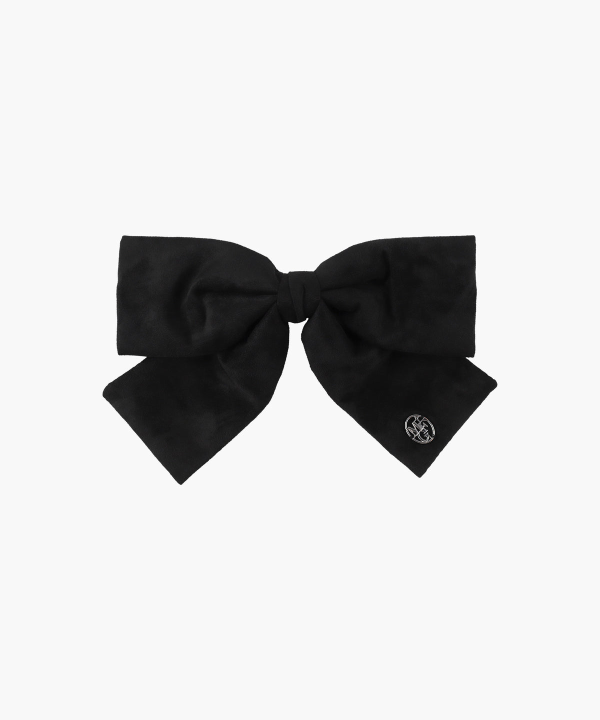 Marithe & Francois Girbaud - Big Ribbon Suede Hair Pin (Black) product image 1 | TRAB K-Fashion Australia