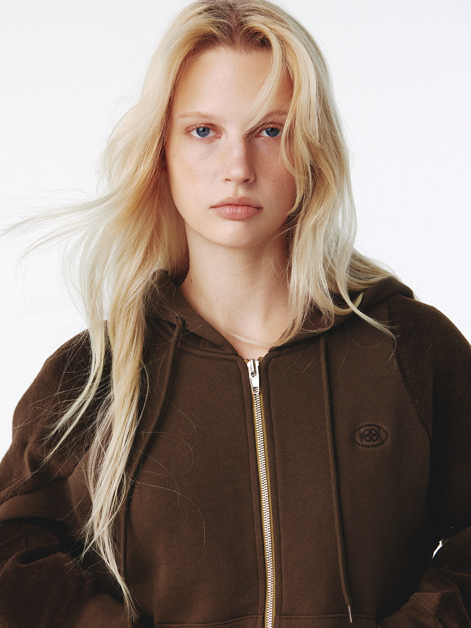 Kijun - Flow Zip-Up Hoodie (Brown) product image 10 | TRAB K-Fashion Australia