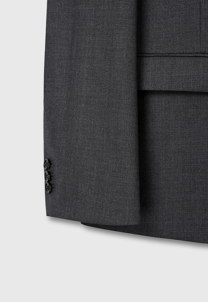 Tonywack - Virgin Wool Relaxed Tailored Jacket (Grey) product image 15 | TRAB K-Fashion Australia