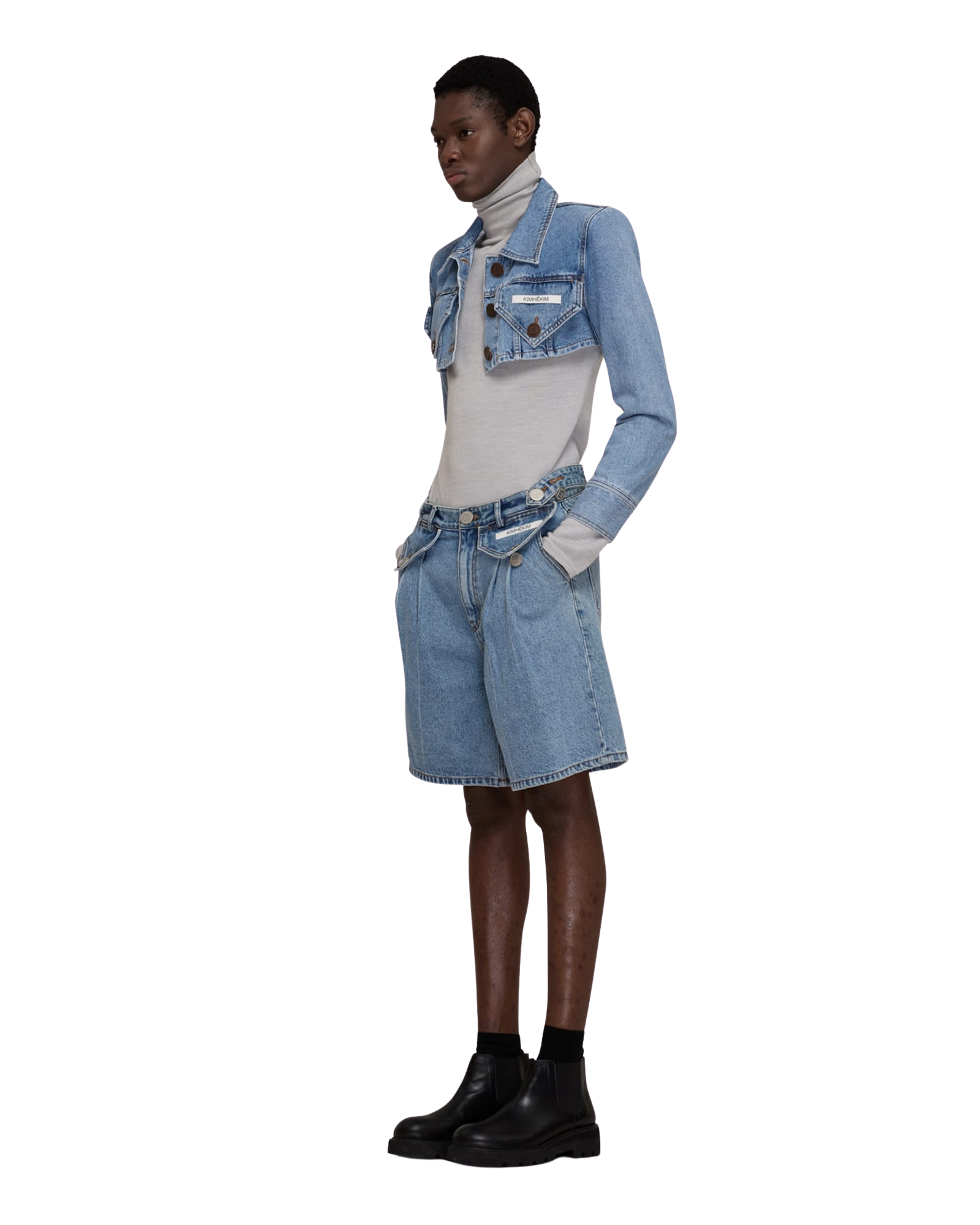 Kimhe Kim - Two Pocket Shorts (Sky Blue) product image 7 | TRAB K-Fashion Australia