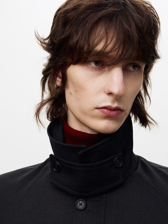 Tonywack - Textured Wool Oversized Blouson (Dark Grey) product image 8 | TRAB K-Fashion Australia