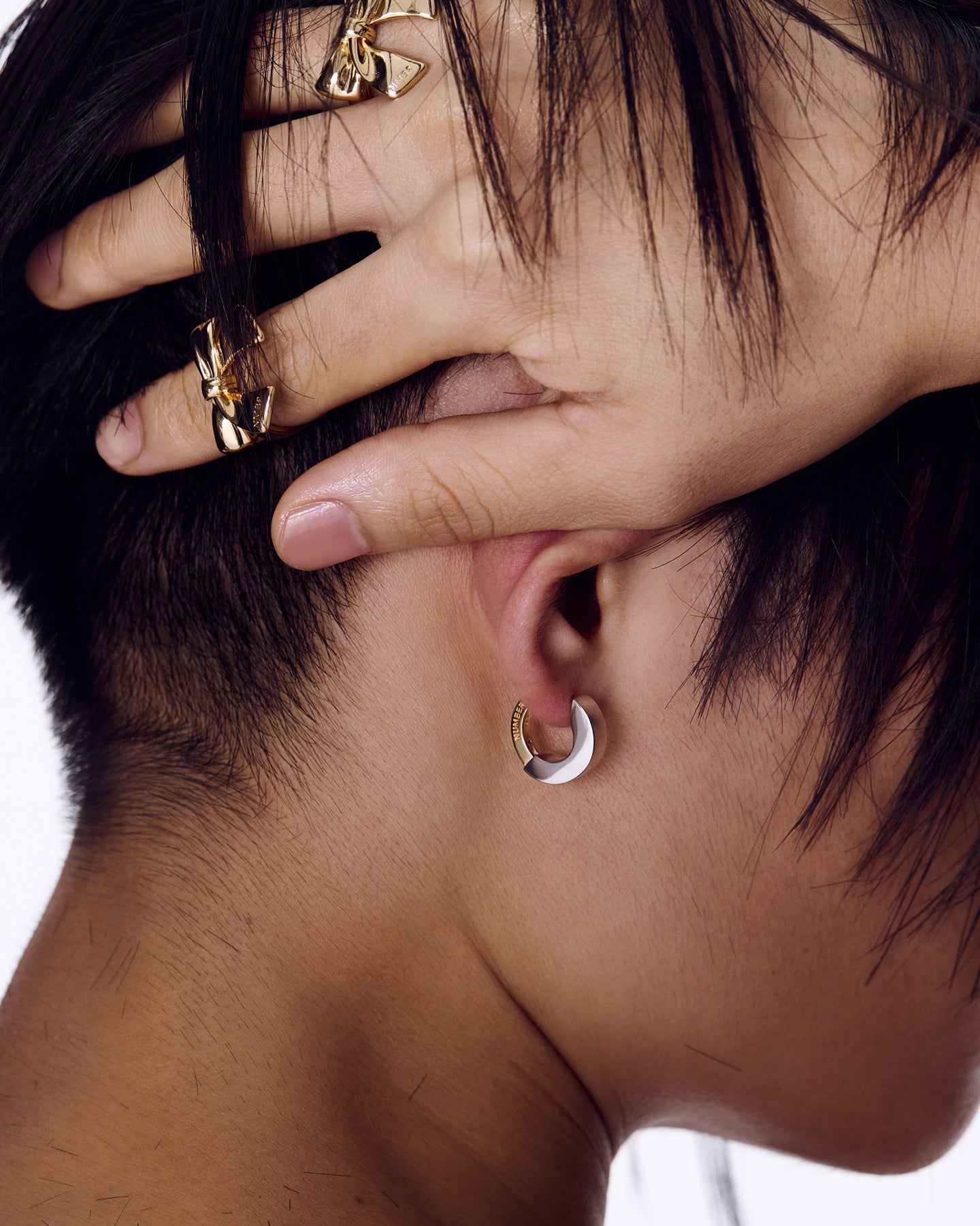 Numbering - Step Combination Earrings #7116 product image 1 | TRAB K-Fashion Australia