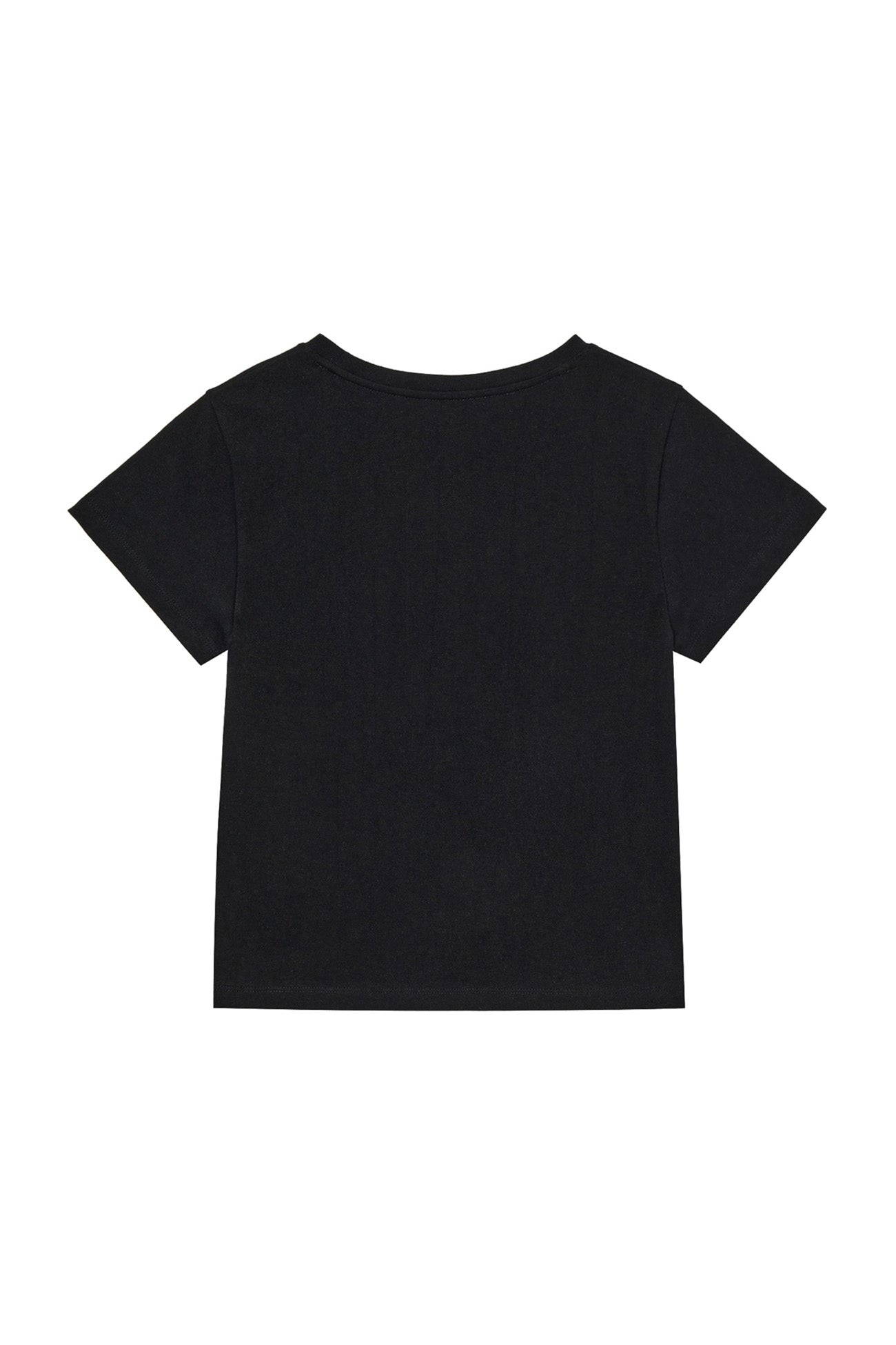 Deinet - Lettering Graphic Slimsized T-Shirt (Black) product image 2 | TRAB K-Fashion Australia
