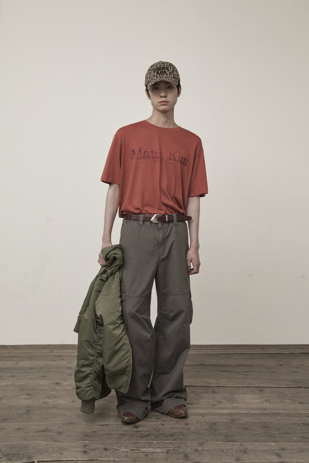 Matin Kim - Washed Wide Cargo Pants (Charcoal) product image 8 | TRAB K-Fashion Australia