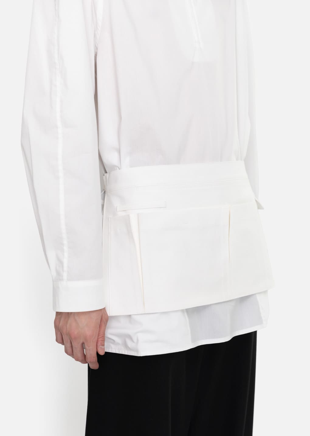 Amomento - Half Neck Tunic Shirt (White) product image 5 | TRAB K-Fashion Australia