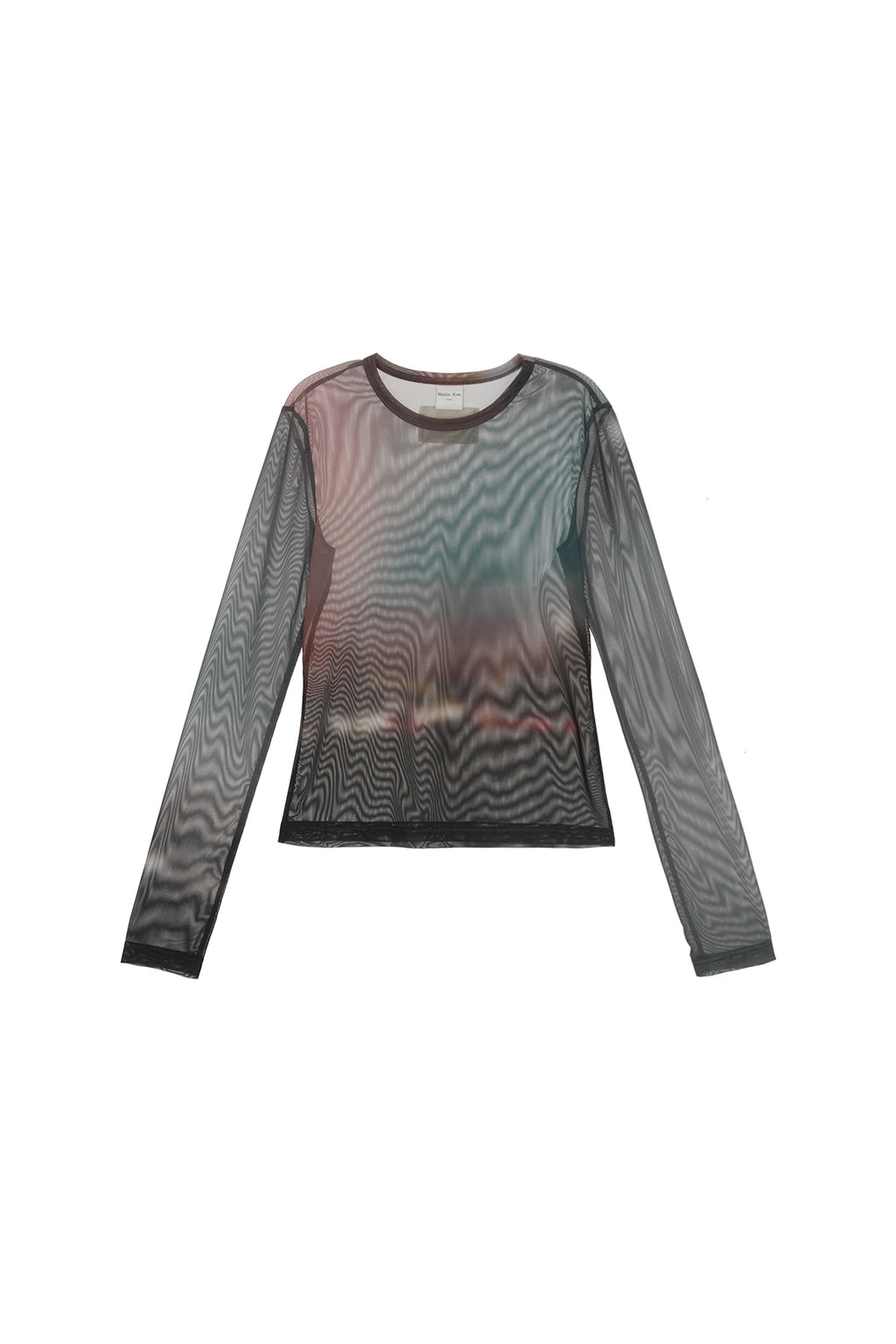 Matin Kim - [Pre-Order – Ships August 25] Flash Printed Mesh Top (Khaki) product image 1 | TRAB K-Fashion Australia
