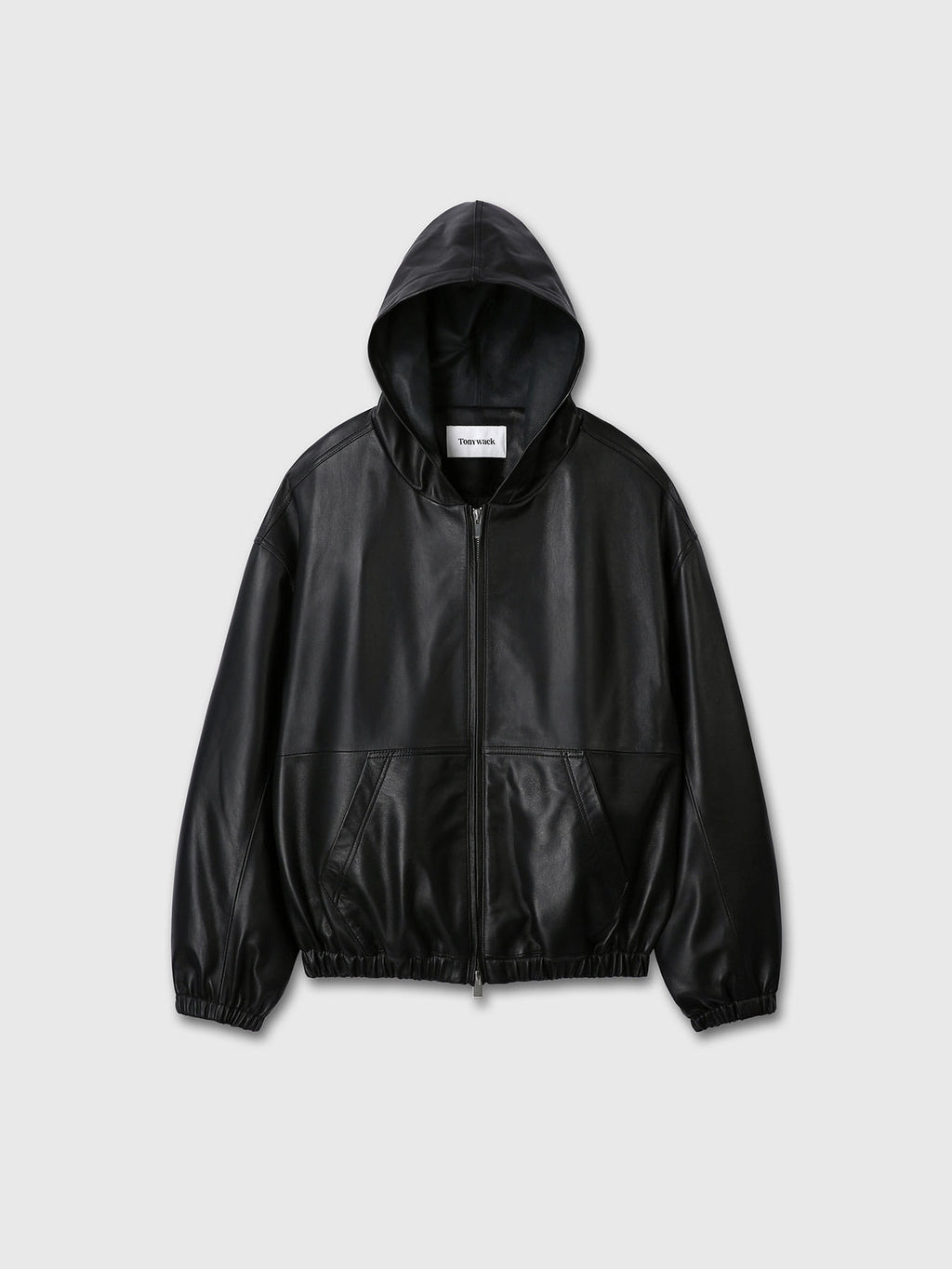 Tonywack - Nappa Leather Hoodie Jacket (Black) product image 11 | TRAB K-Fashion Australia