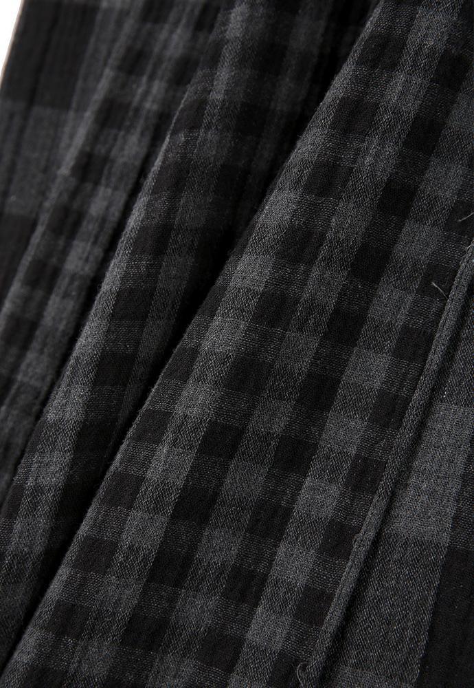 Art if acts - Double Sided Check Scarf (Black/Grey) product image 6 | TRAB K-Fashion Australia