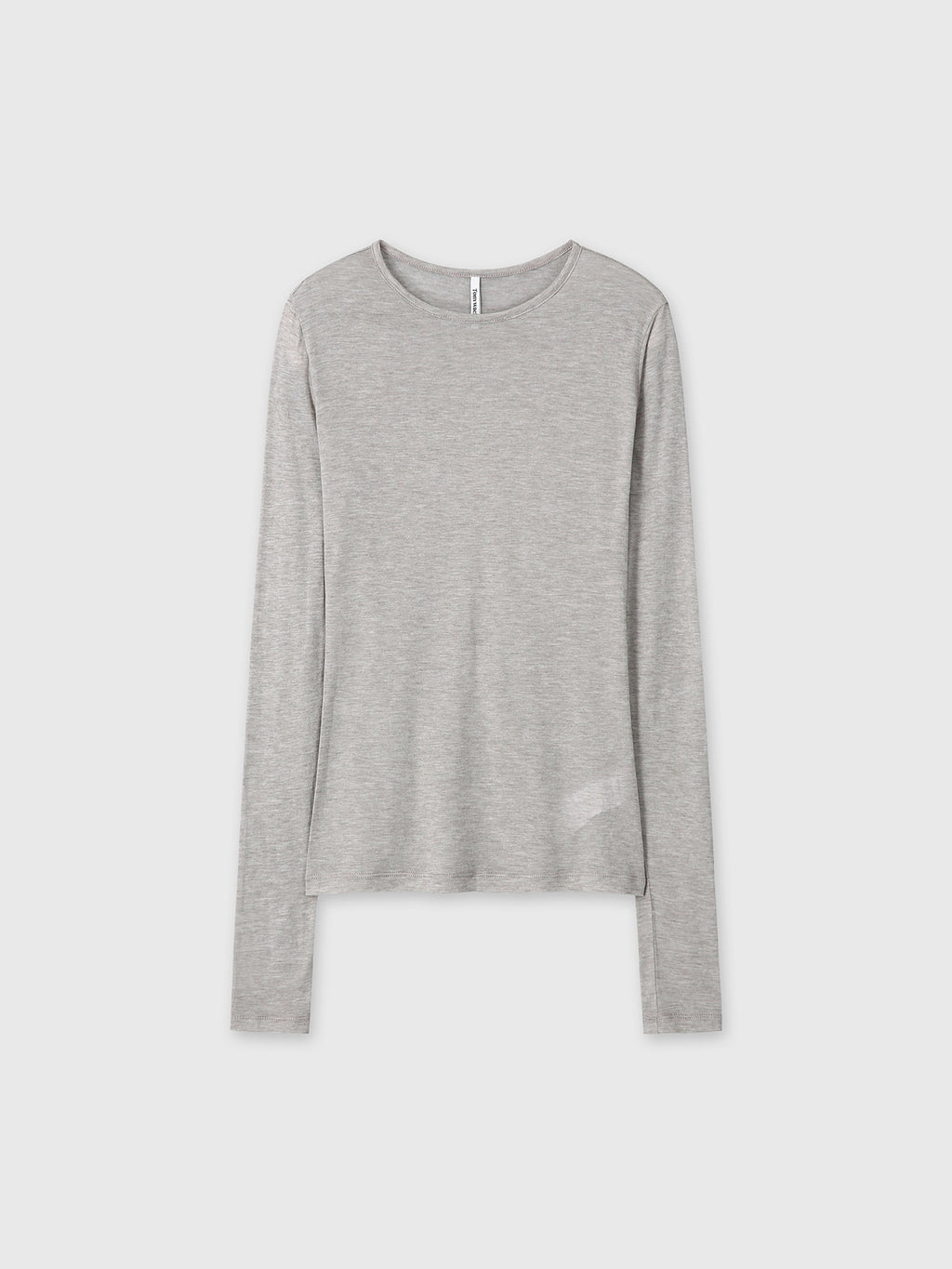 Tonywack - Wool Tencel Pintuck Long Sleeve (Brown Melange) product image 7 | TRAB K-Fashion Australia